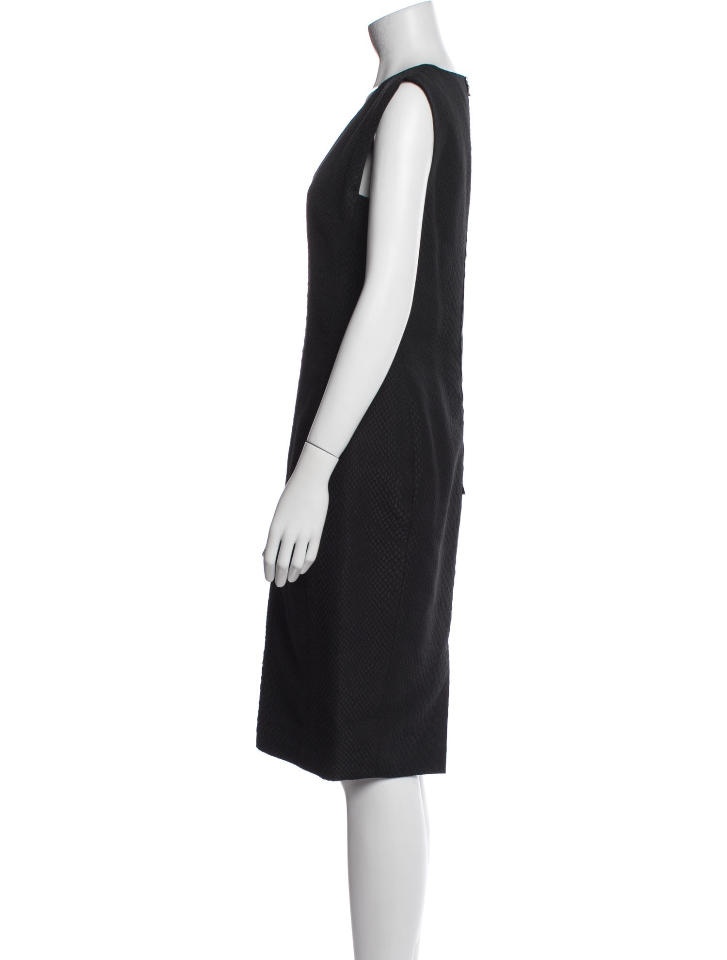 Lanvin V-Neck Knee-Length Dress