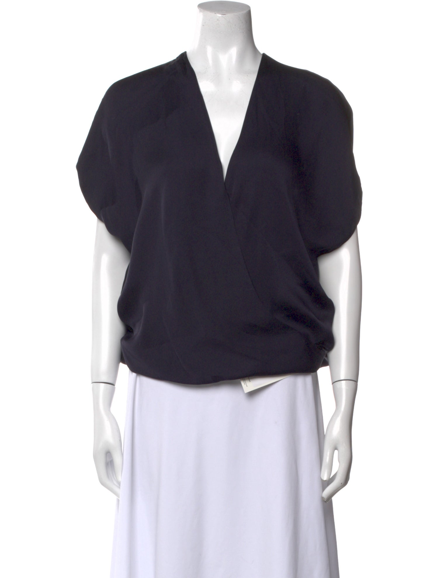 Lanvin Silk V-Neck Blouse
