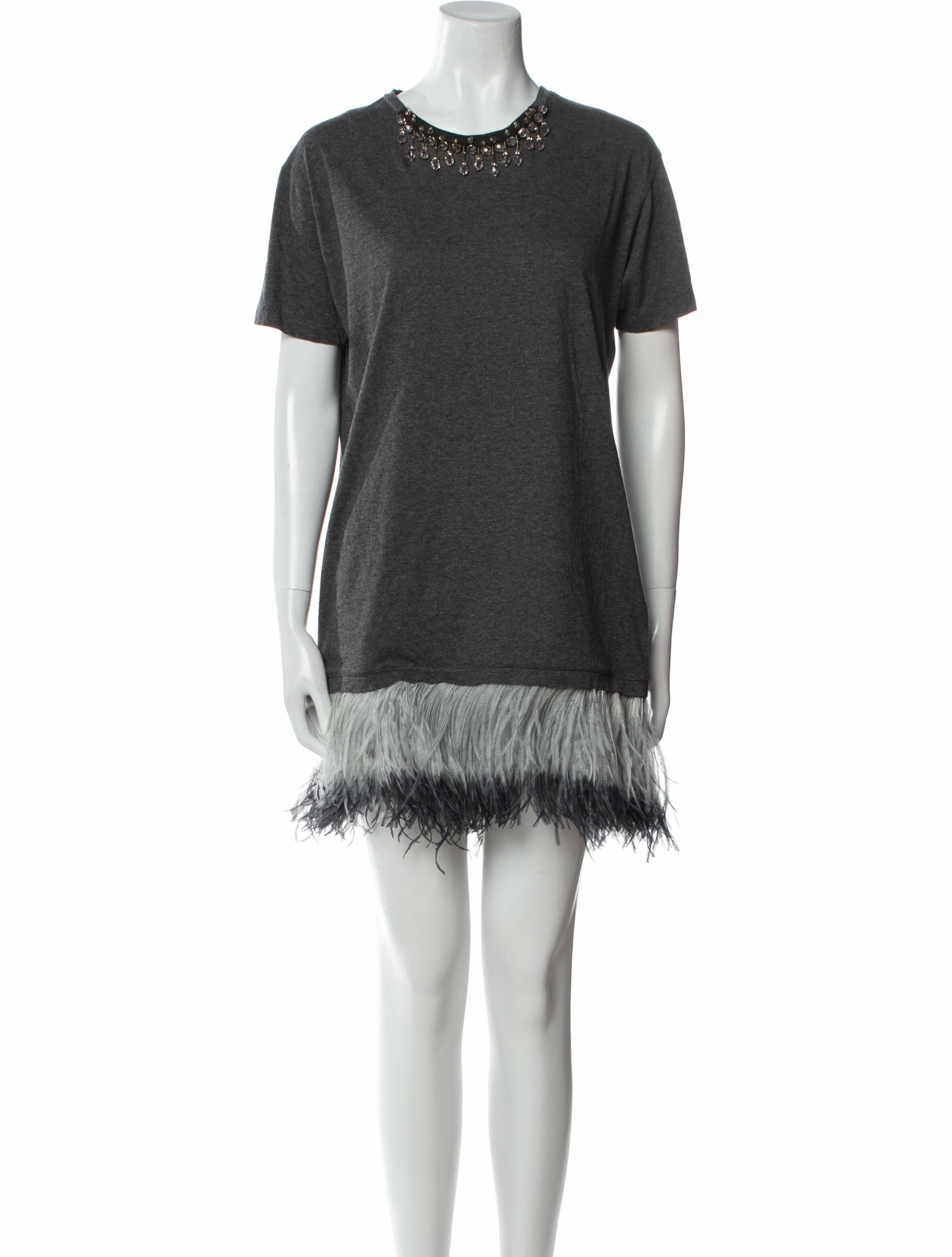 Lanvin Crew Neck Mini Dress