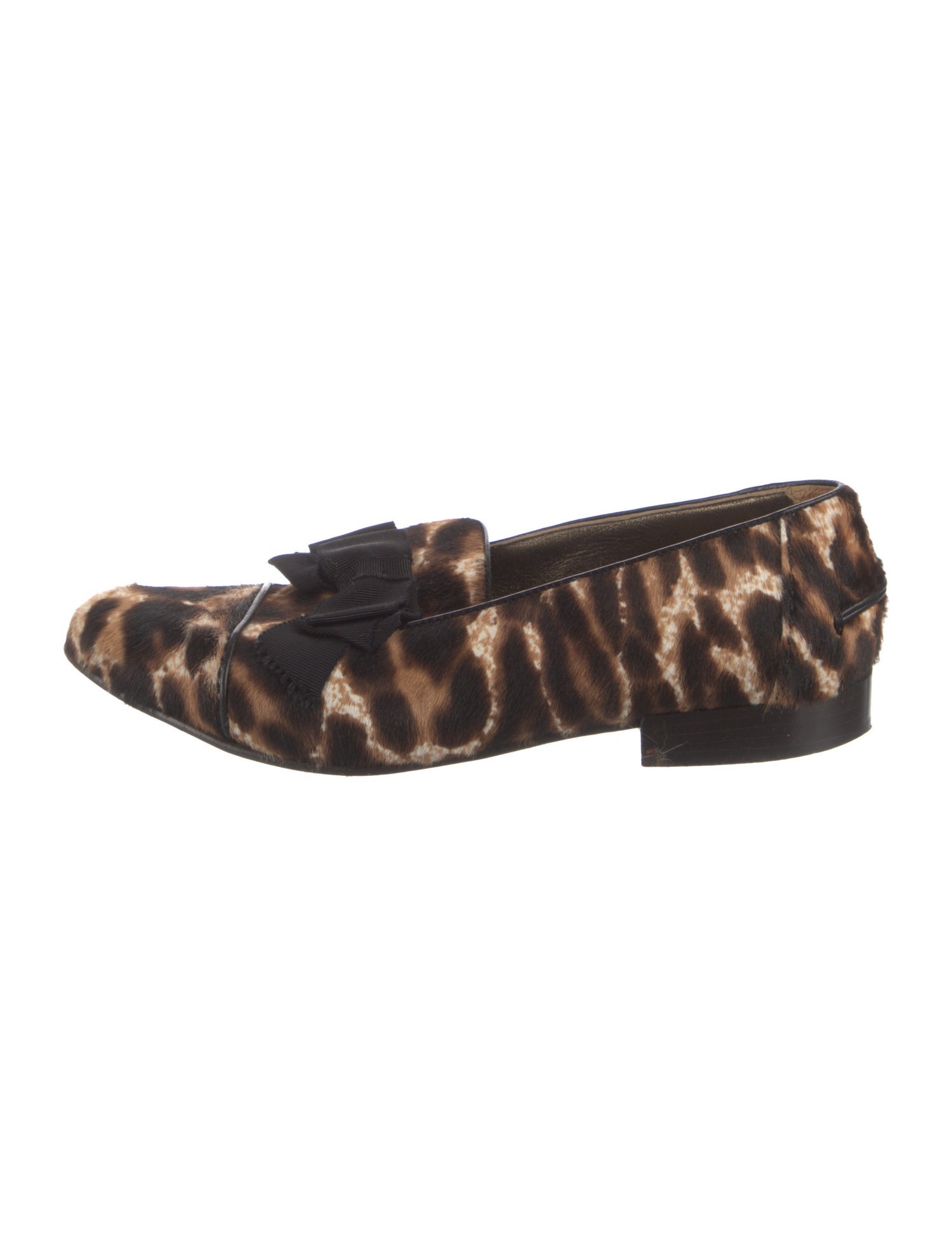 Lanvin Ponyhair Animal Print Loafers