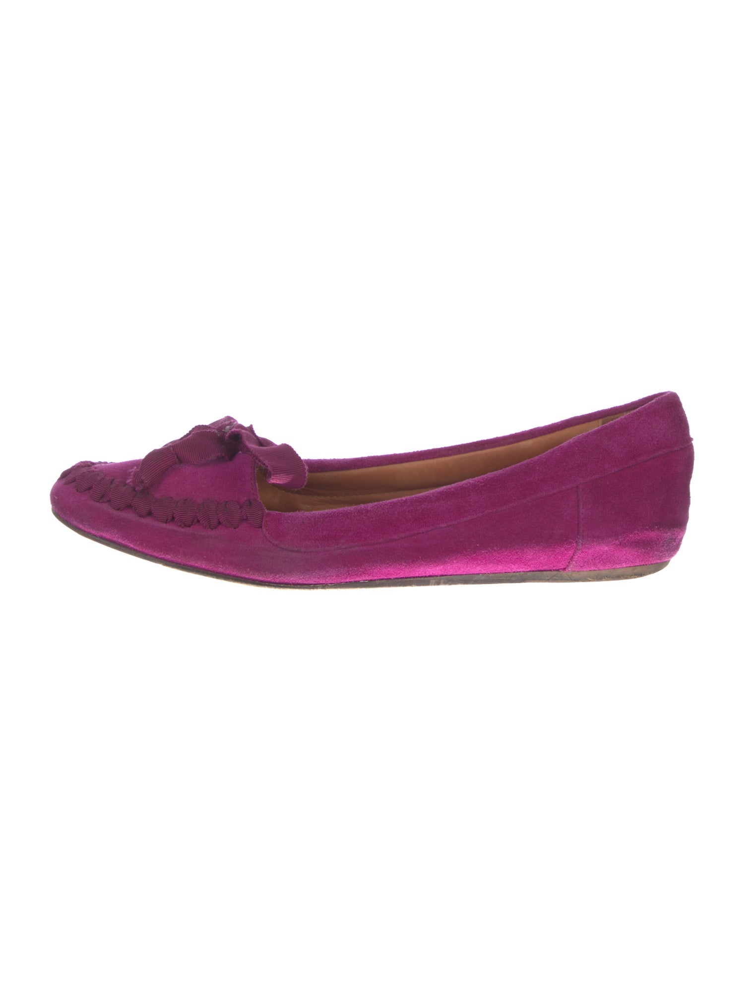 Lanvin Suede Ballet Flats