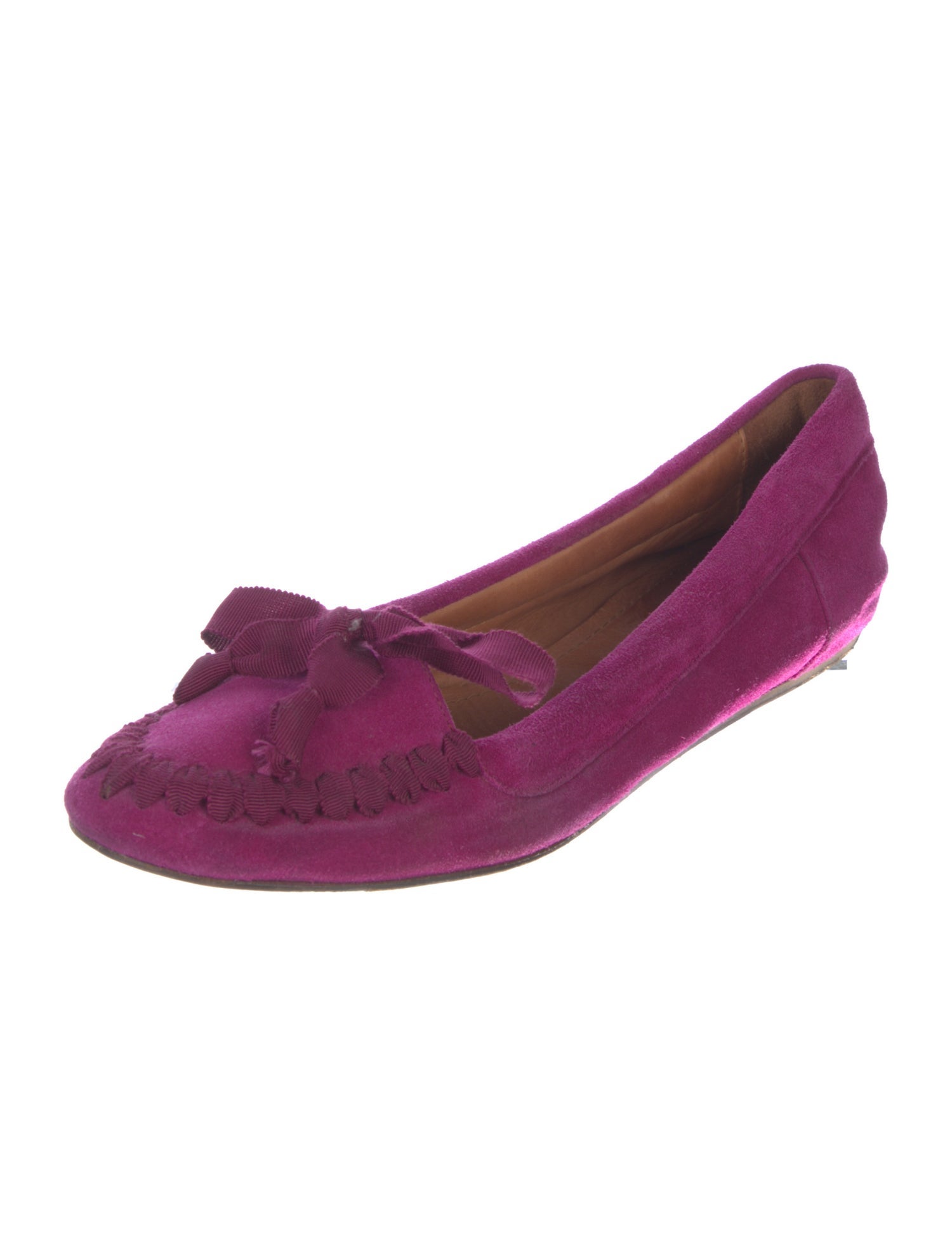 Lanvin Suede Ballet Flats