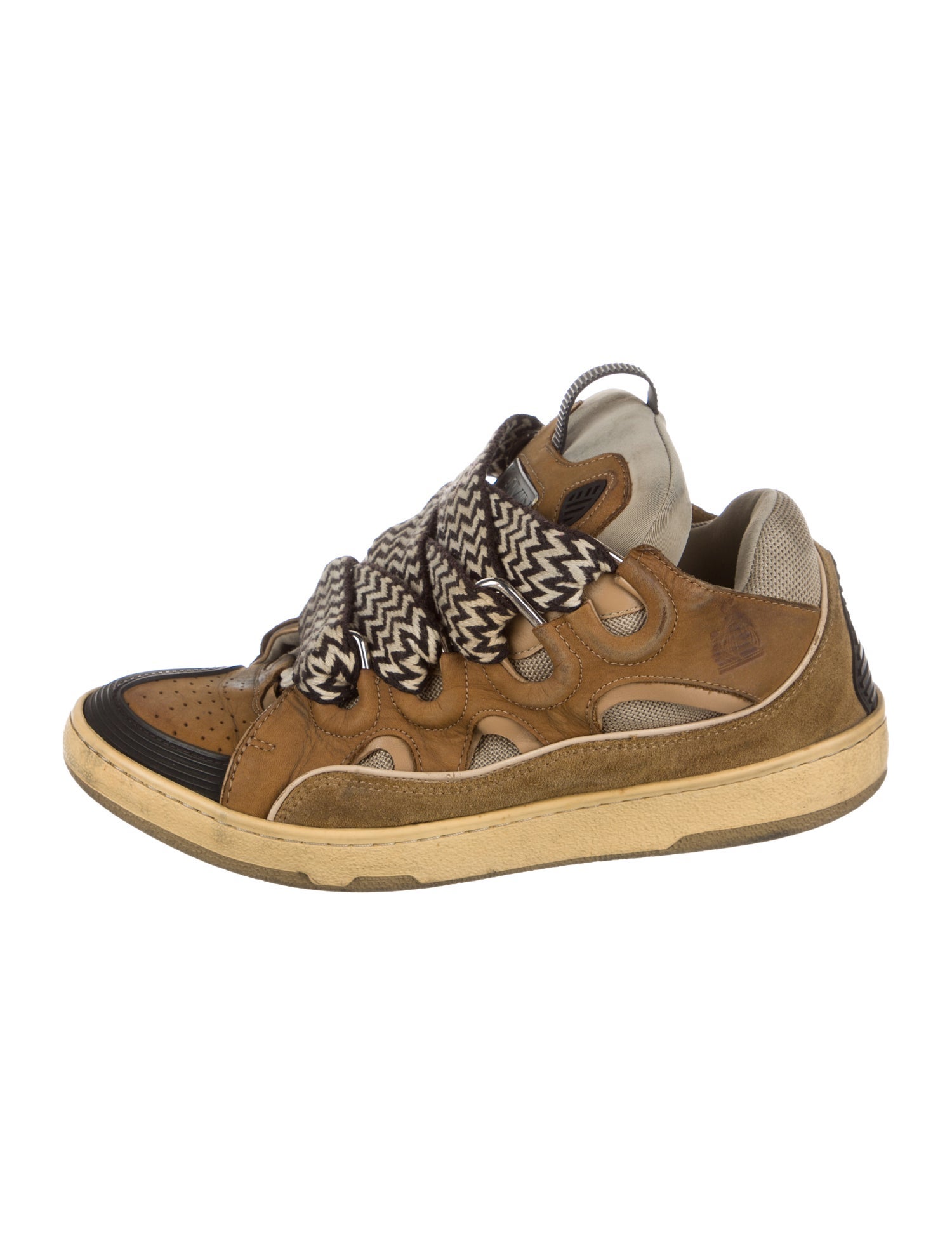 Lanvin Leather Printed Sneakers