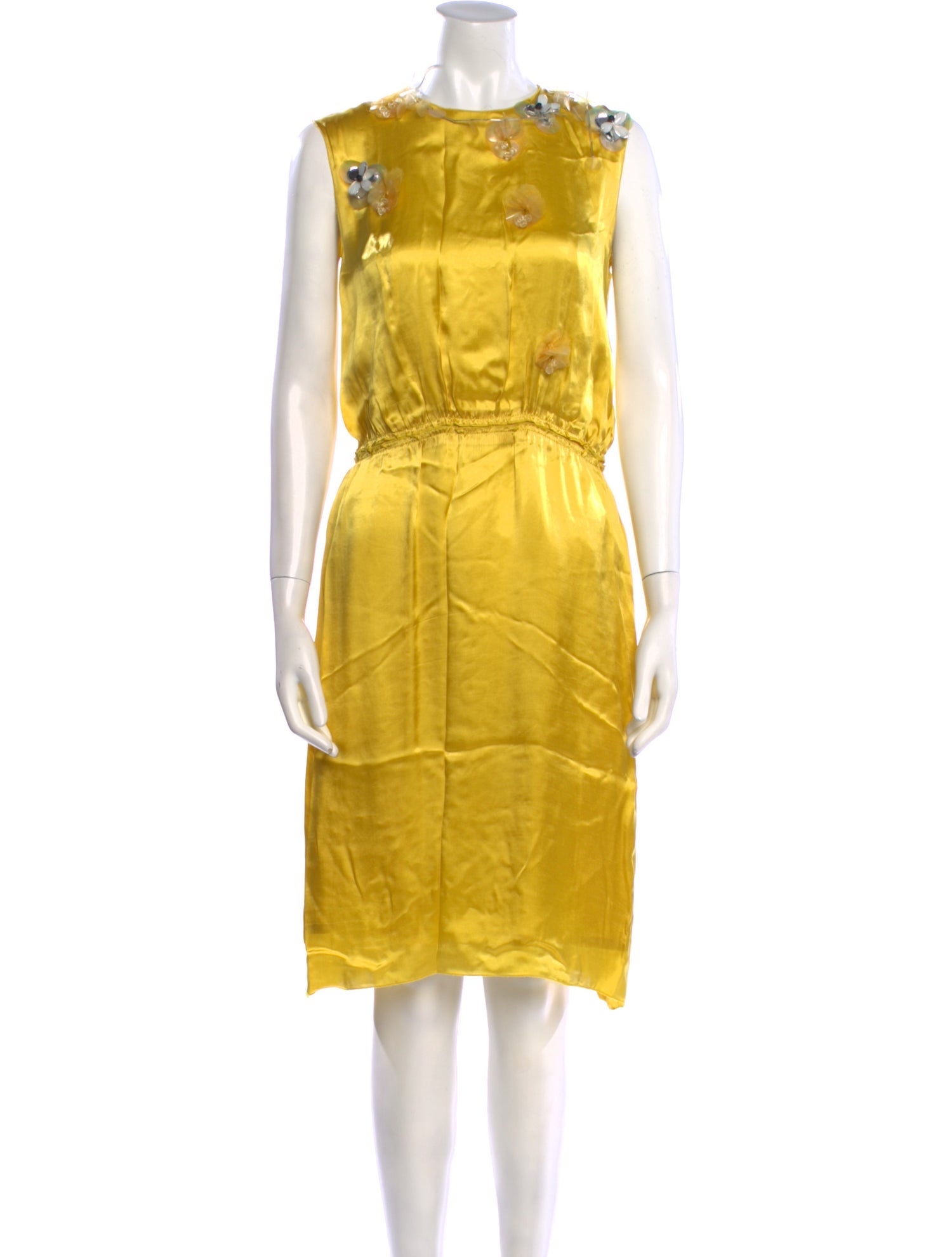 Lanvin Crew Neck Midi Length Dress