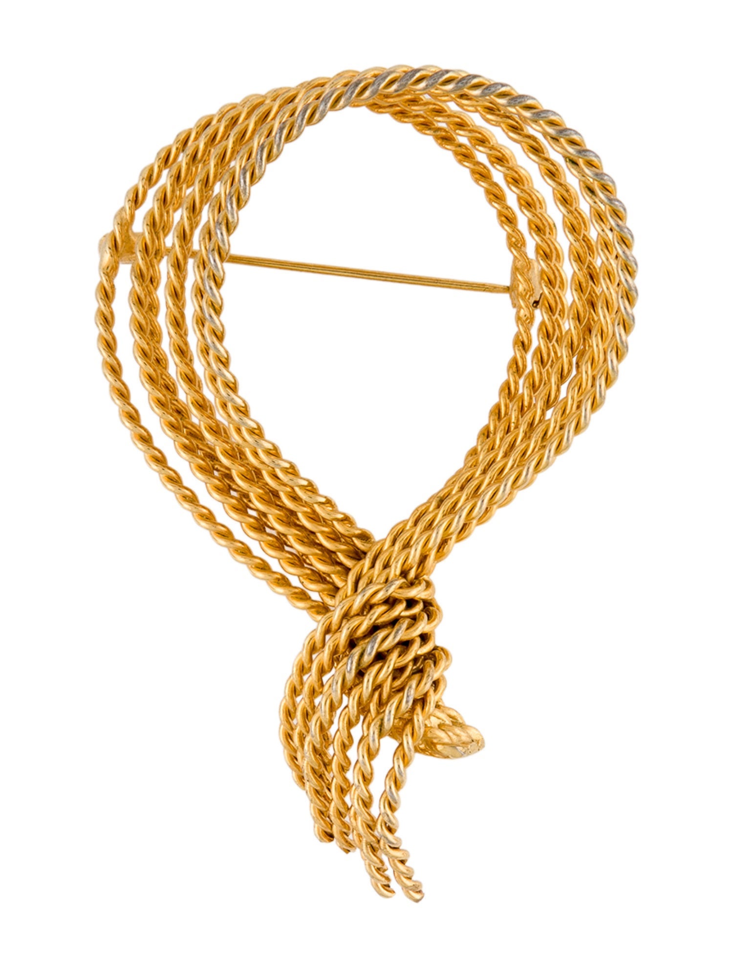 Lanvin Vintage Rope Pin Brooch