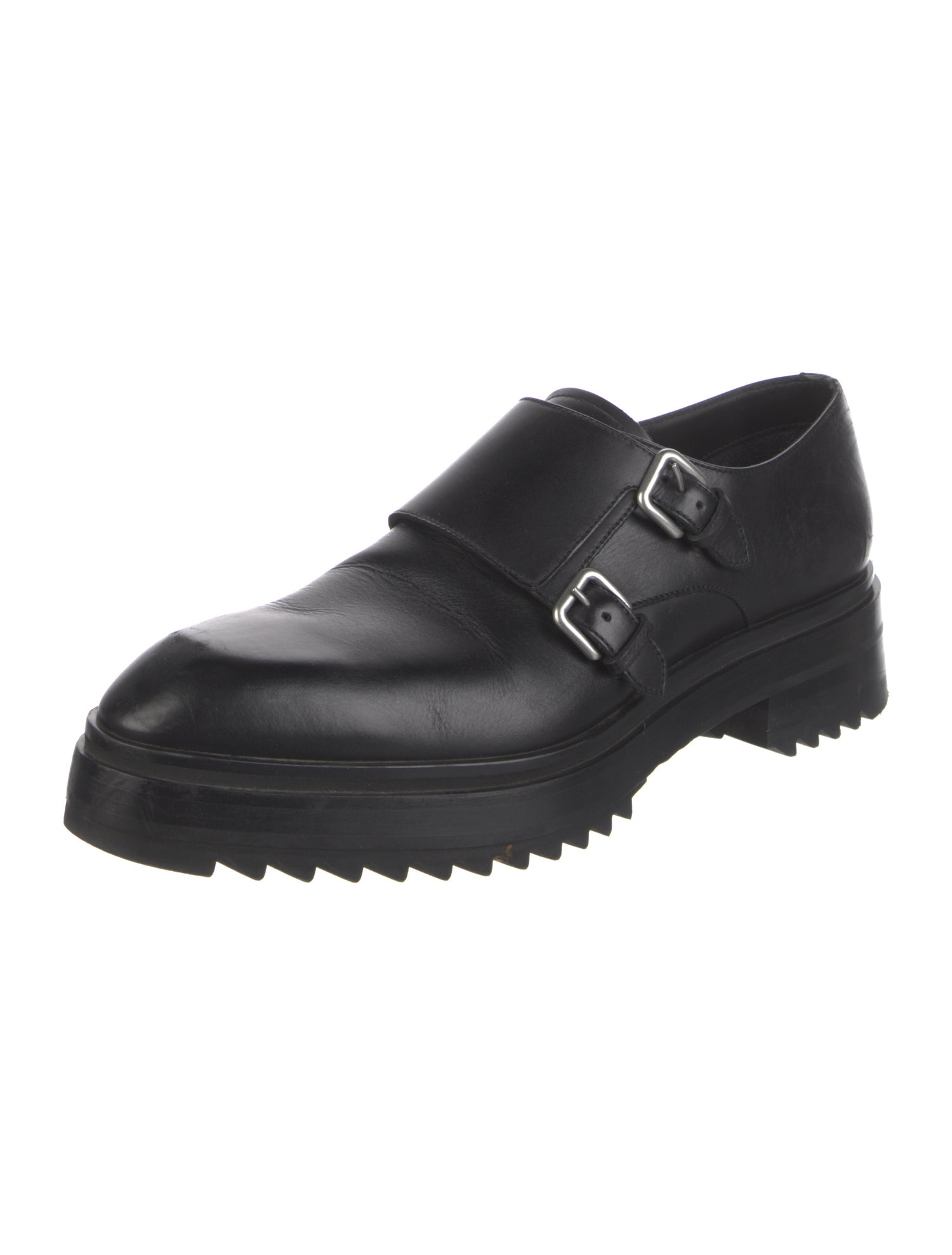 Lanvin Leather Monk Straps