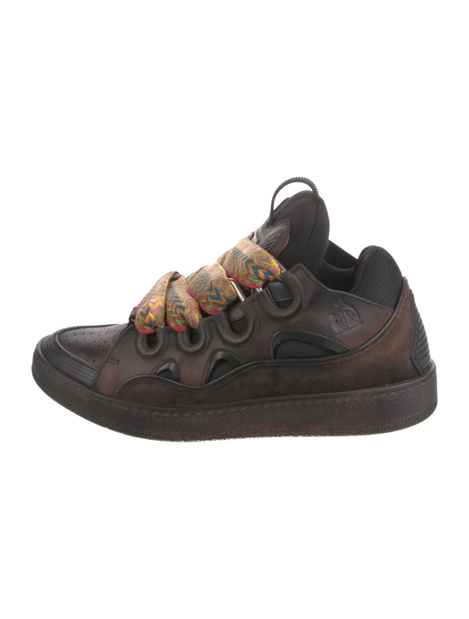 Lanvin Leather Printed Sneakers