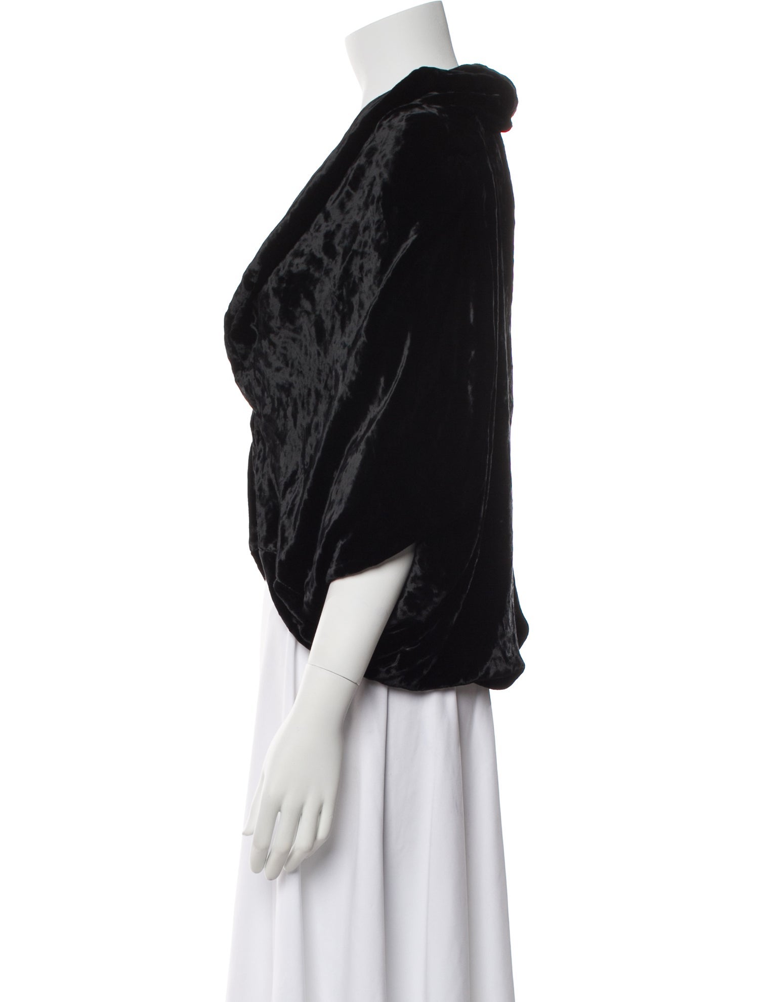 Lanvin Wool V-Neck Crop Top