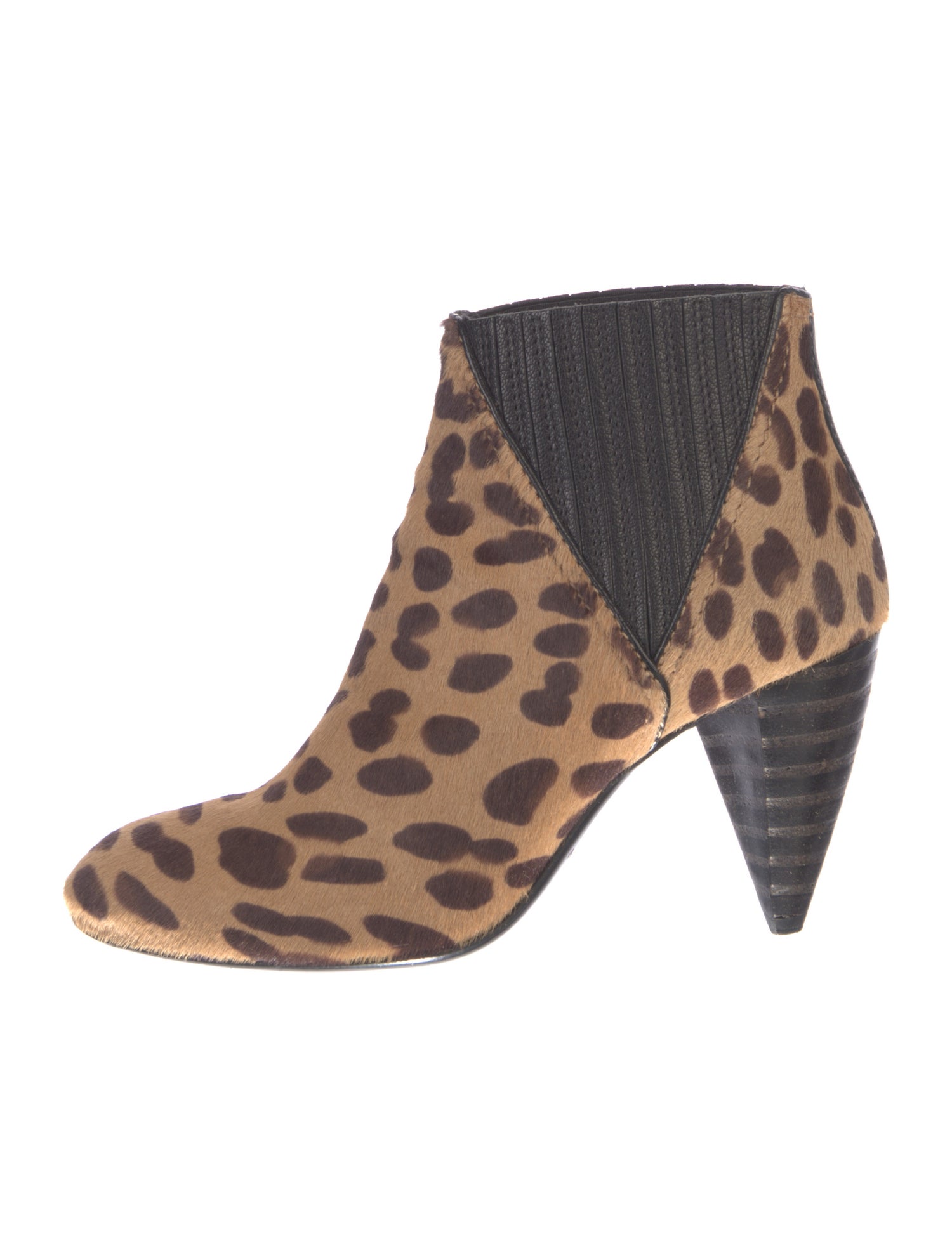Lanvin Ponyhair Animal Print Chelsea Boots