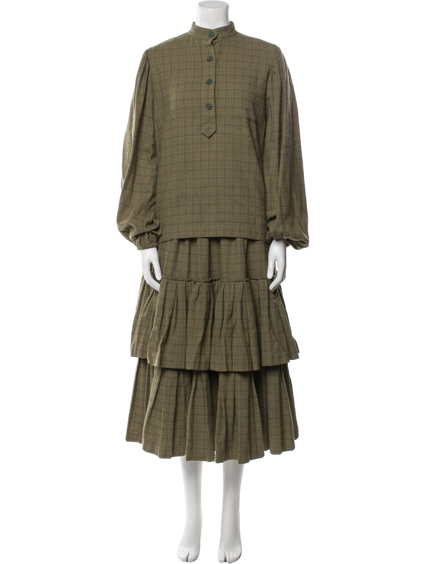 Lanvin Vintage Late 1970's - Early 1980's Skirt Set