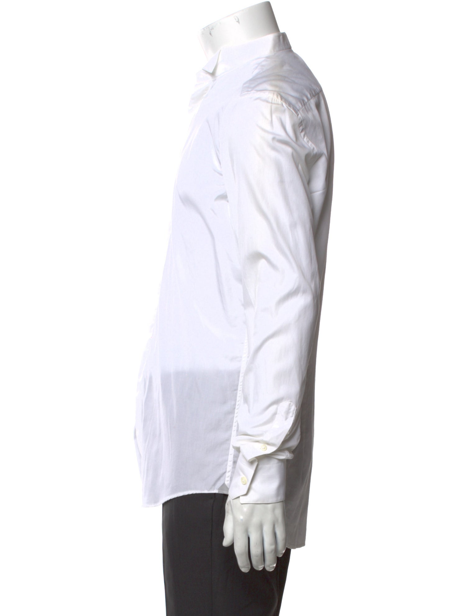 Lanvin Striped Long Sleeve Dress Shirt