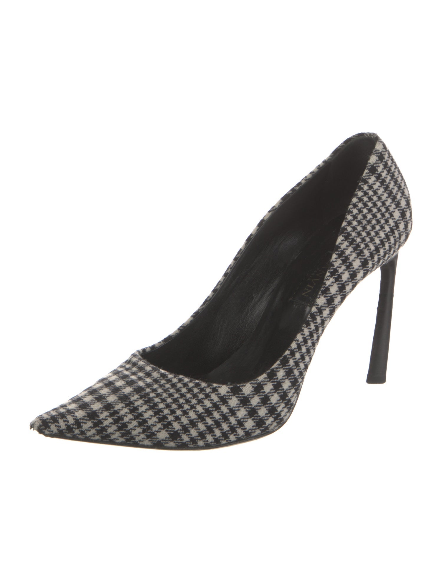 Lanvin Tweed Houndstooth Print Pumps