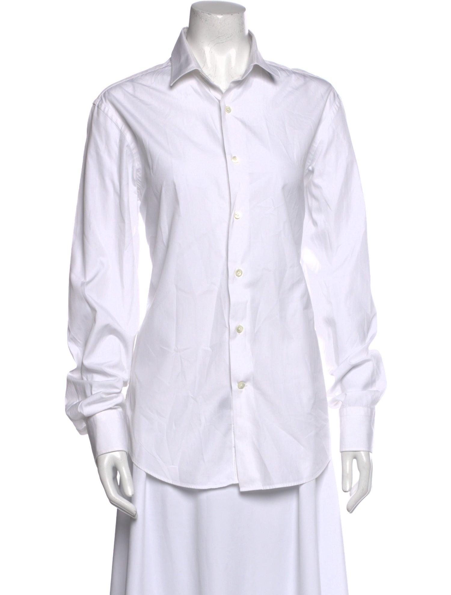 Lanvin Long Sleeve Button-Up Top