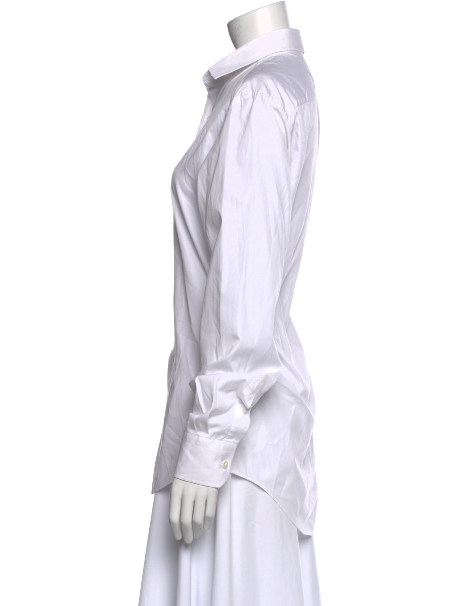 Lanvin Long Sleeve Button-Up Top