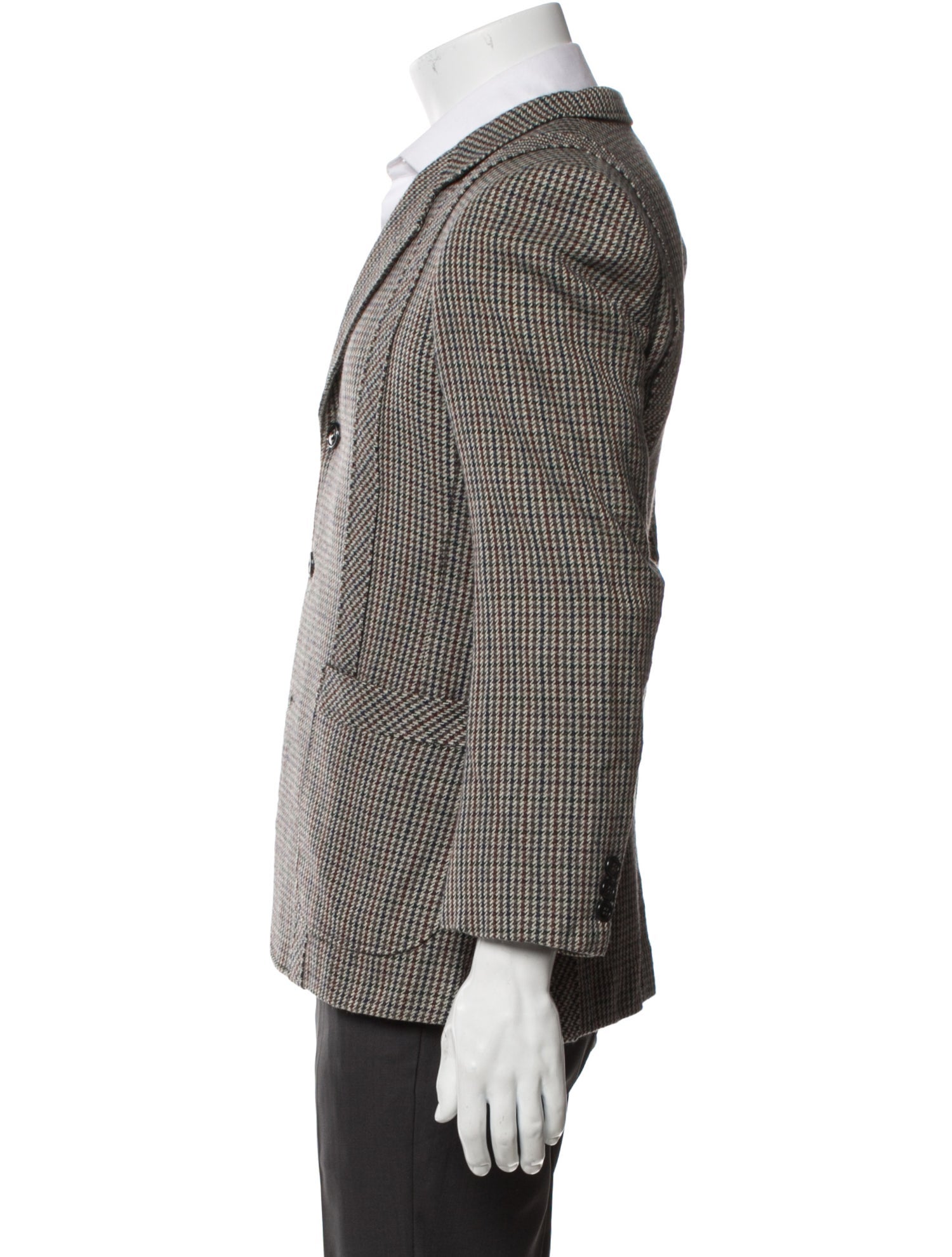 Lanvin Houndstooth Print Peacoat