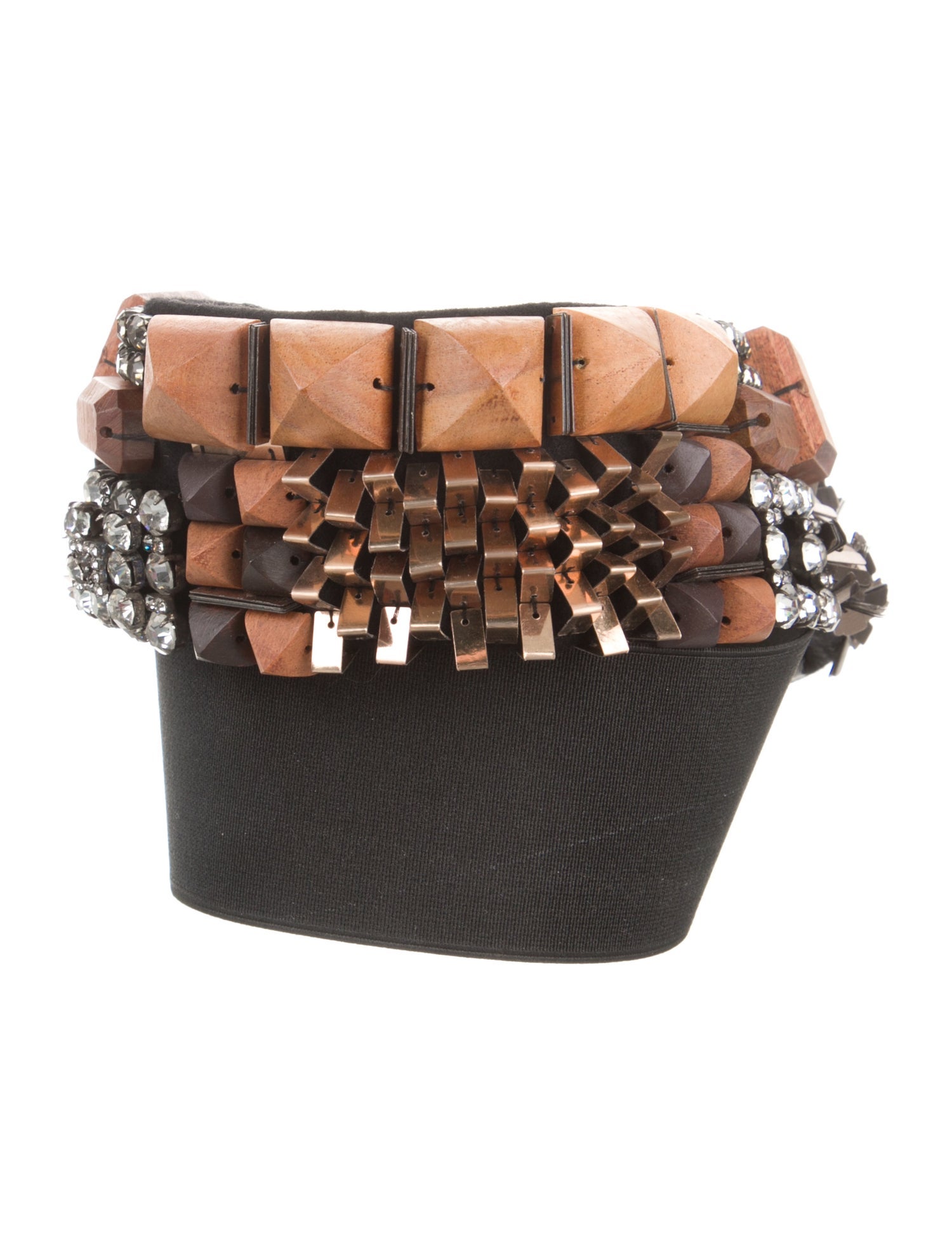 Lanvin Wide Crystal Embellishments Belt