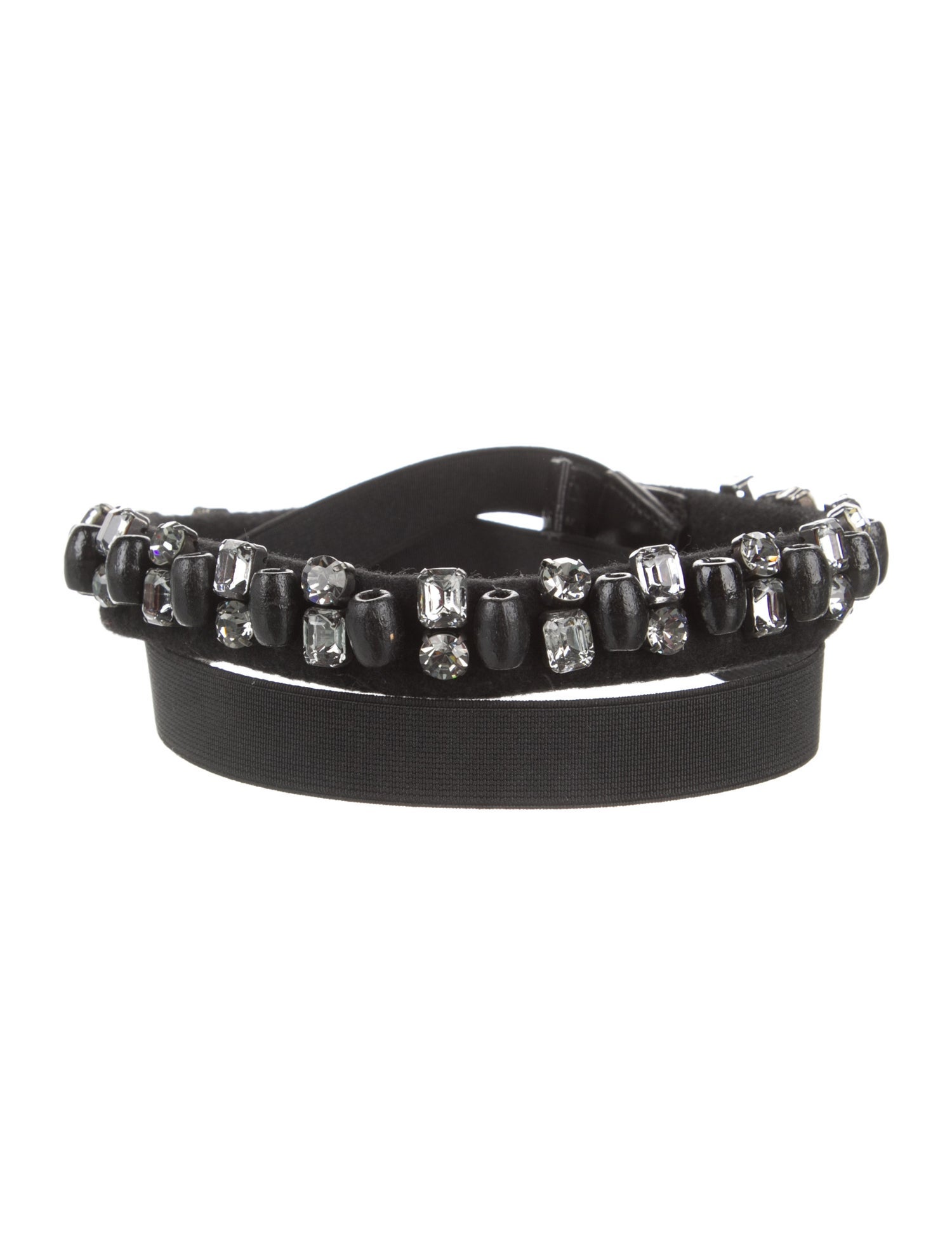 Lanvin Skinny Crystal Embellishments Belt