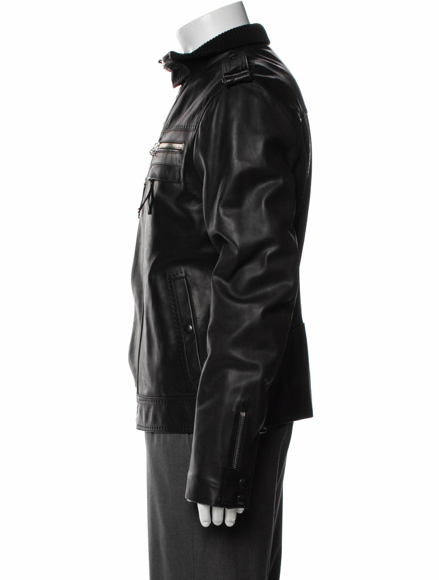 Lanvin Calfskin Moto Jacket