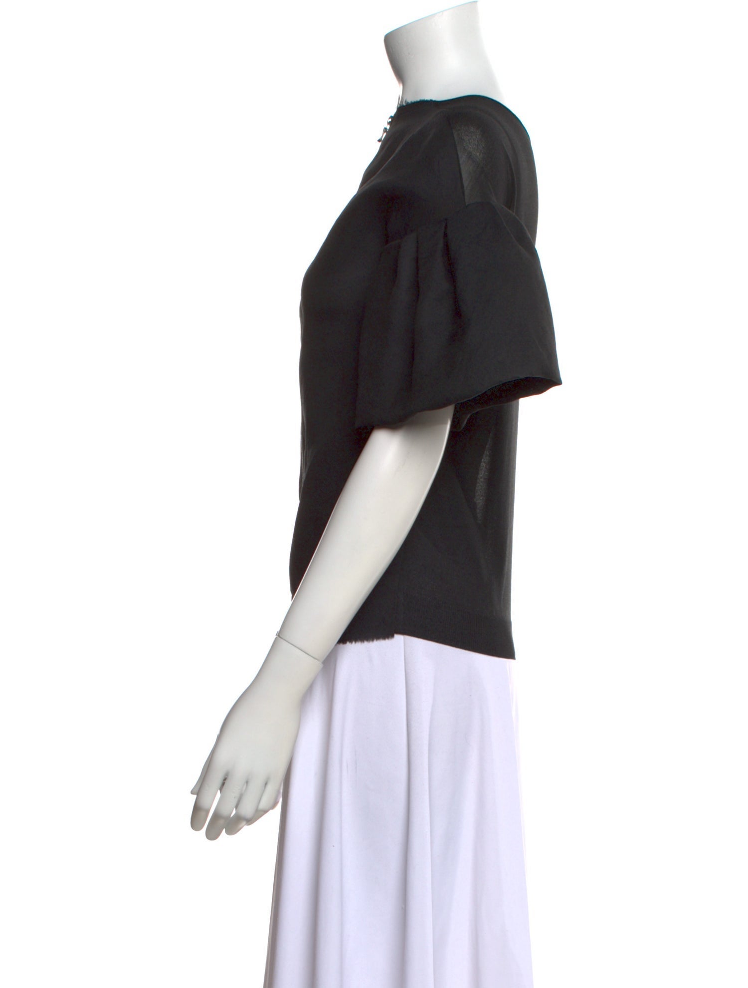 Lanvin Silk Crew Neck Blouse