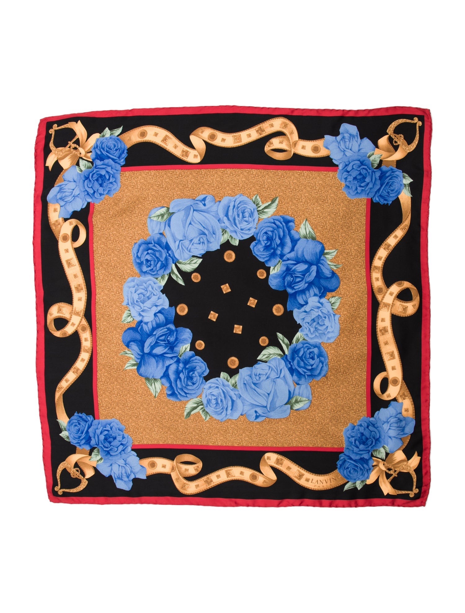 Lanvin Silk Floral Print Scarf