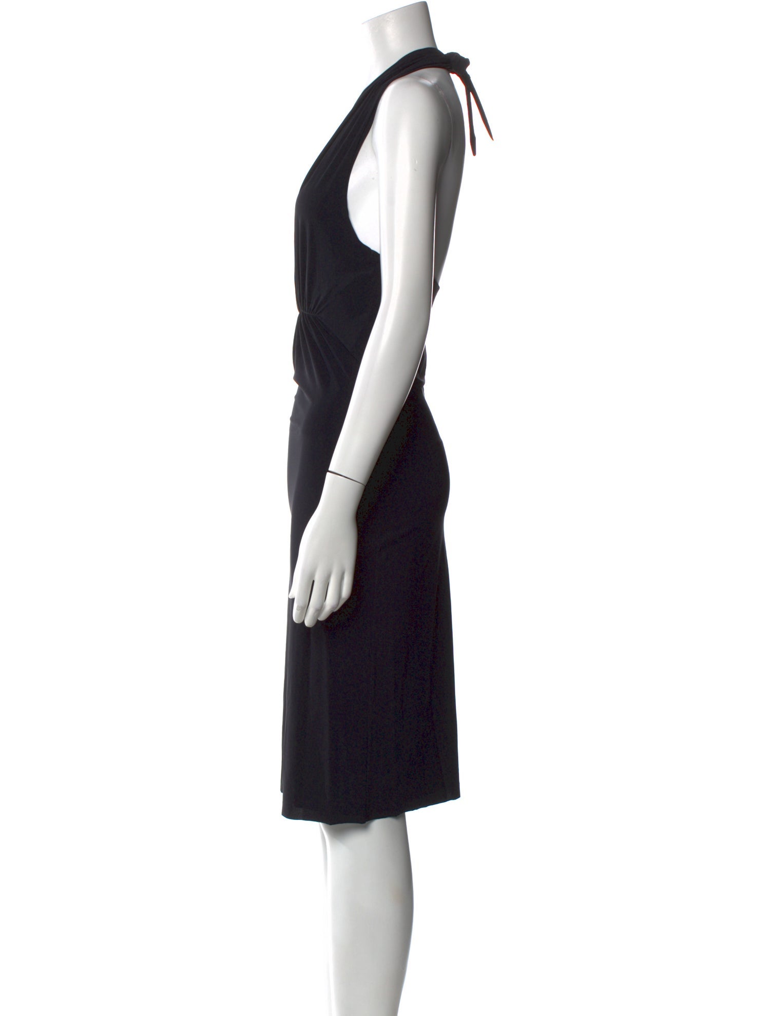 Lanvin V-Neck Knee-Length Dress
