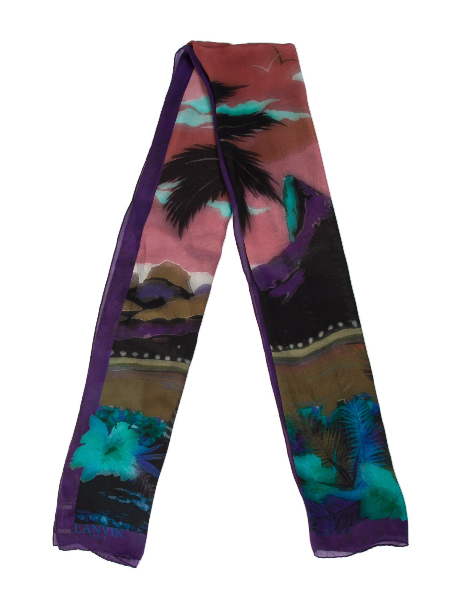 Lanvin Silk Printed Scarf