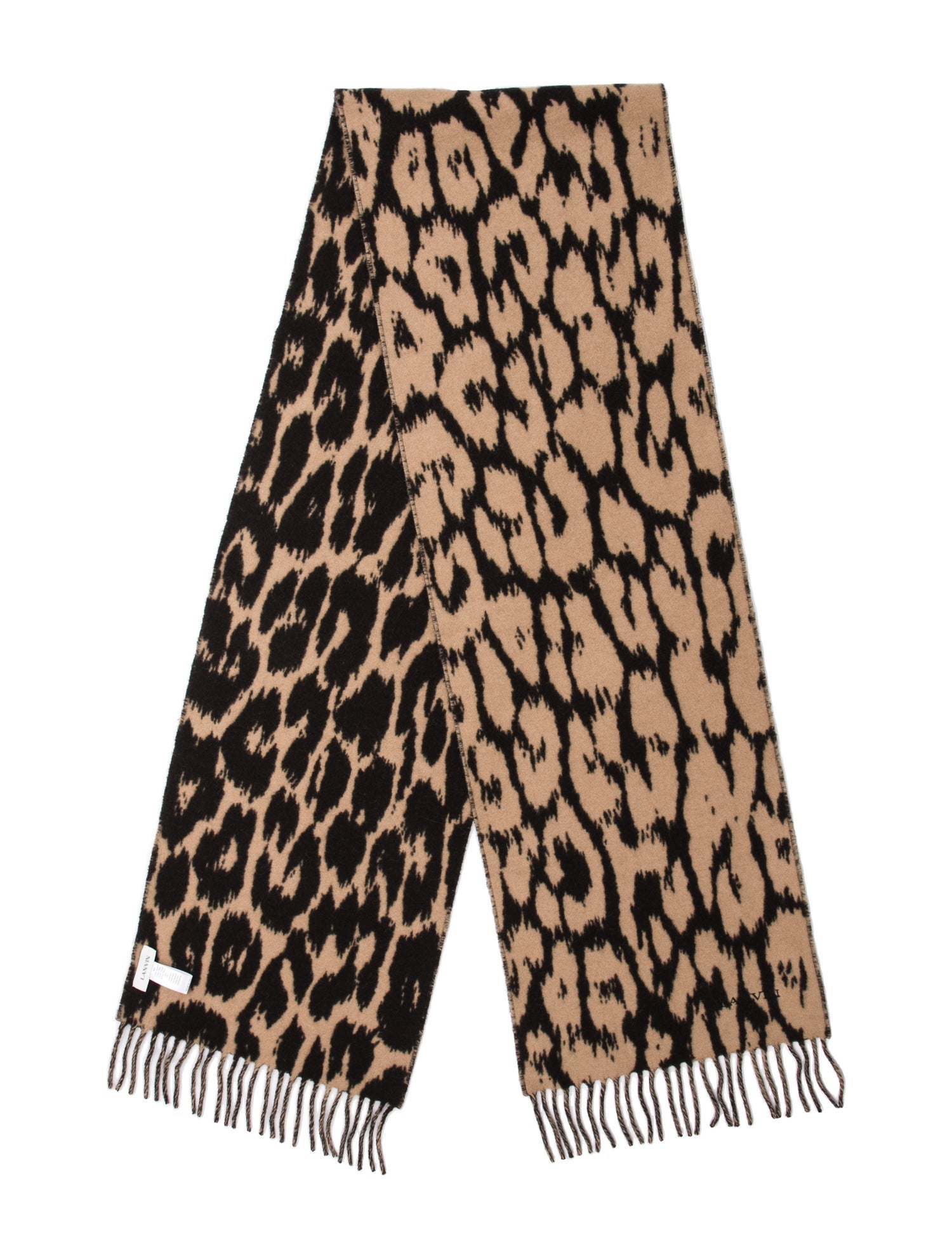 Lanvin Wool Animal Print Scarf