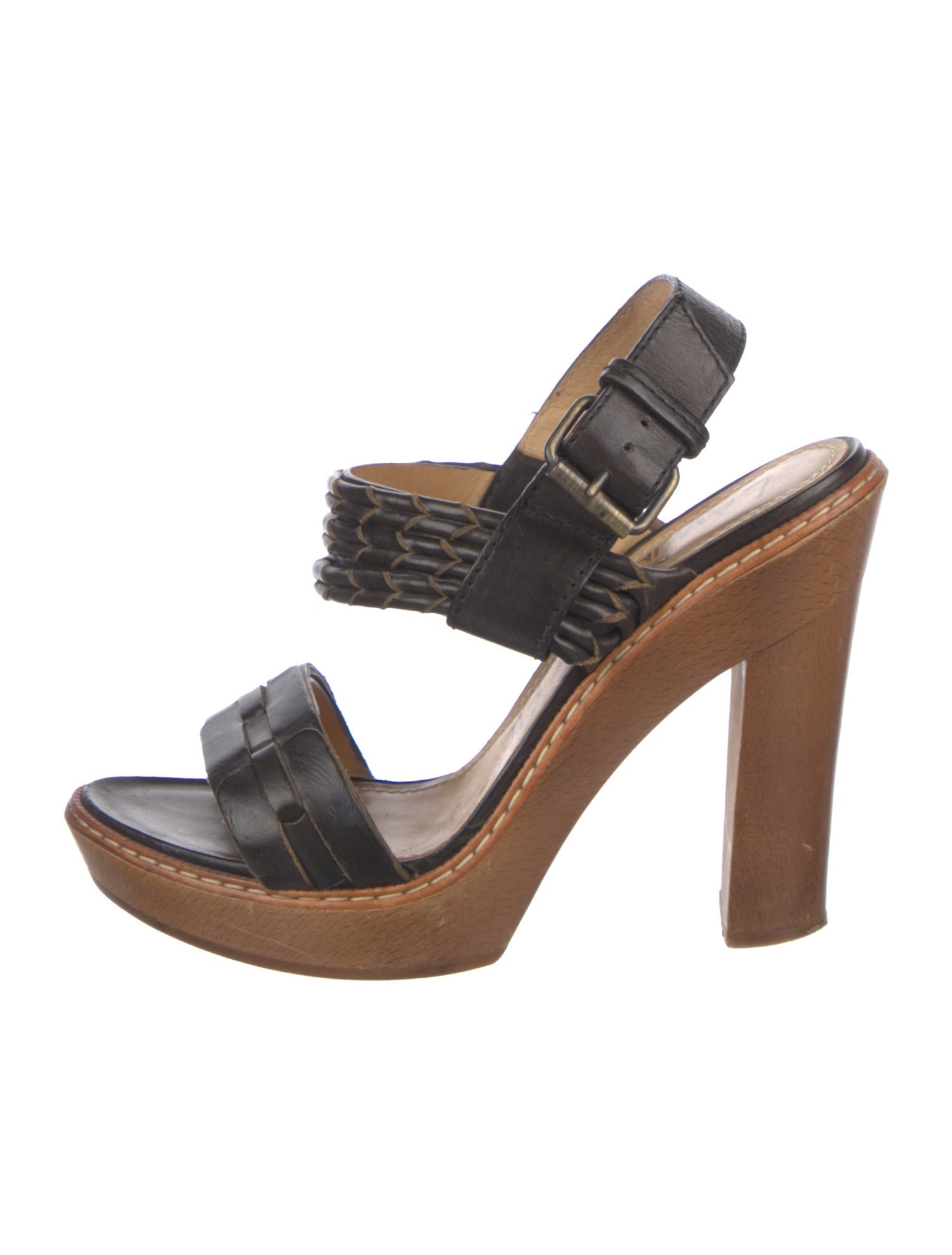 Lanvin Leather Slingback Sandals