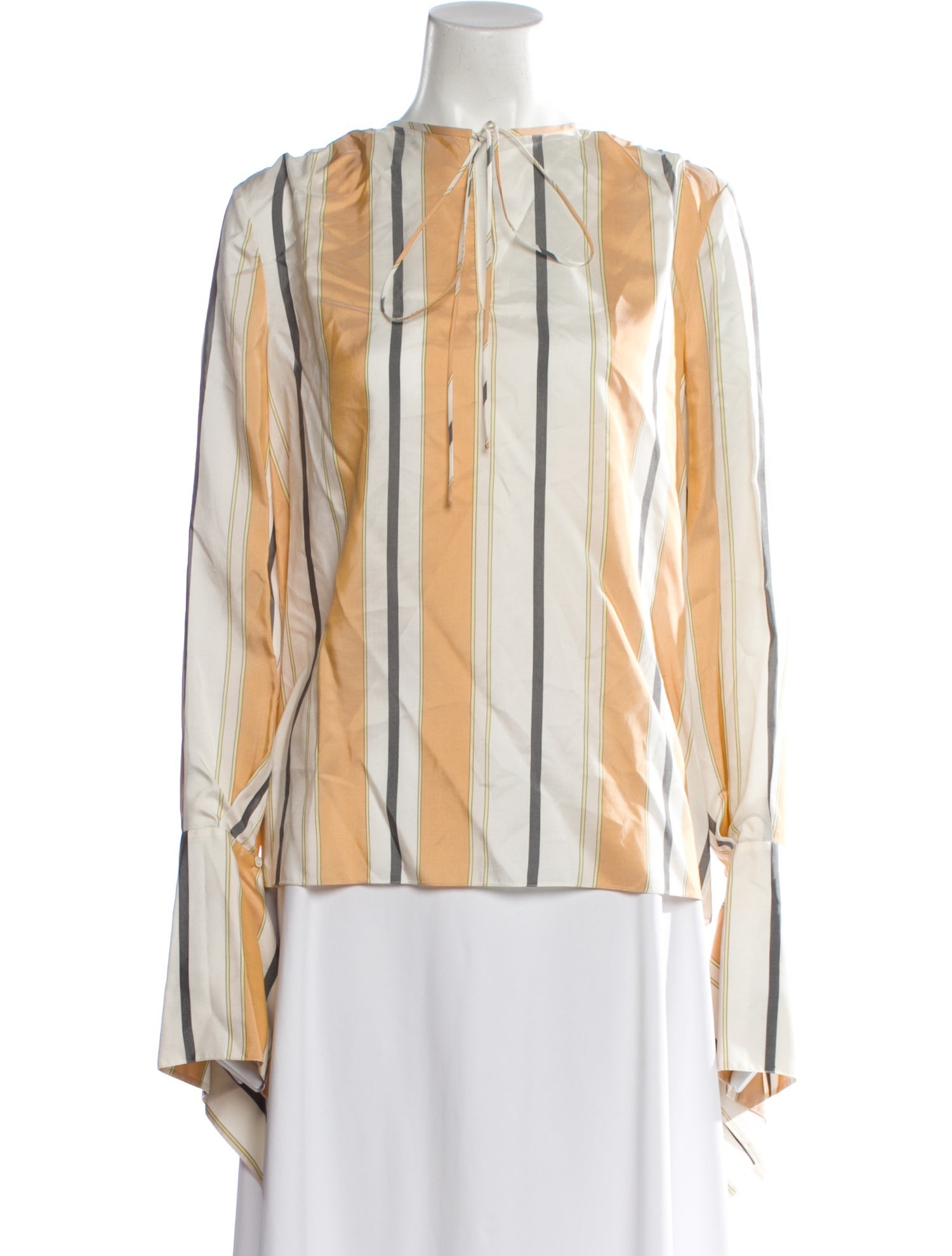 Lanvin Silk Striped Blouse