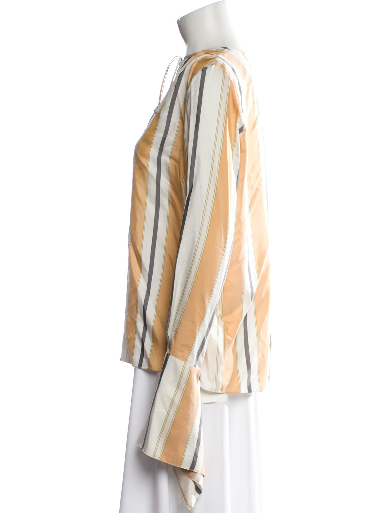 Lanvin Silk Striped Blouse