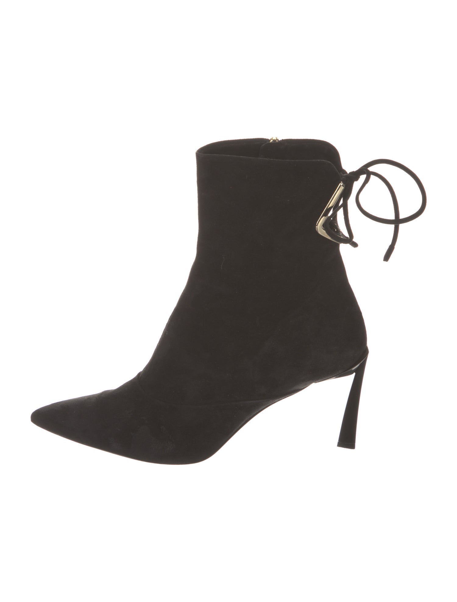 Lanvin Suede Lace-Up Boots