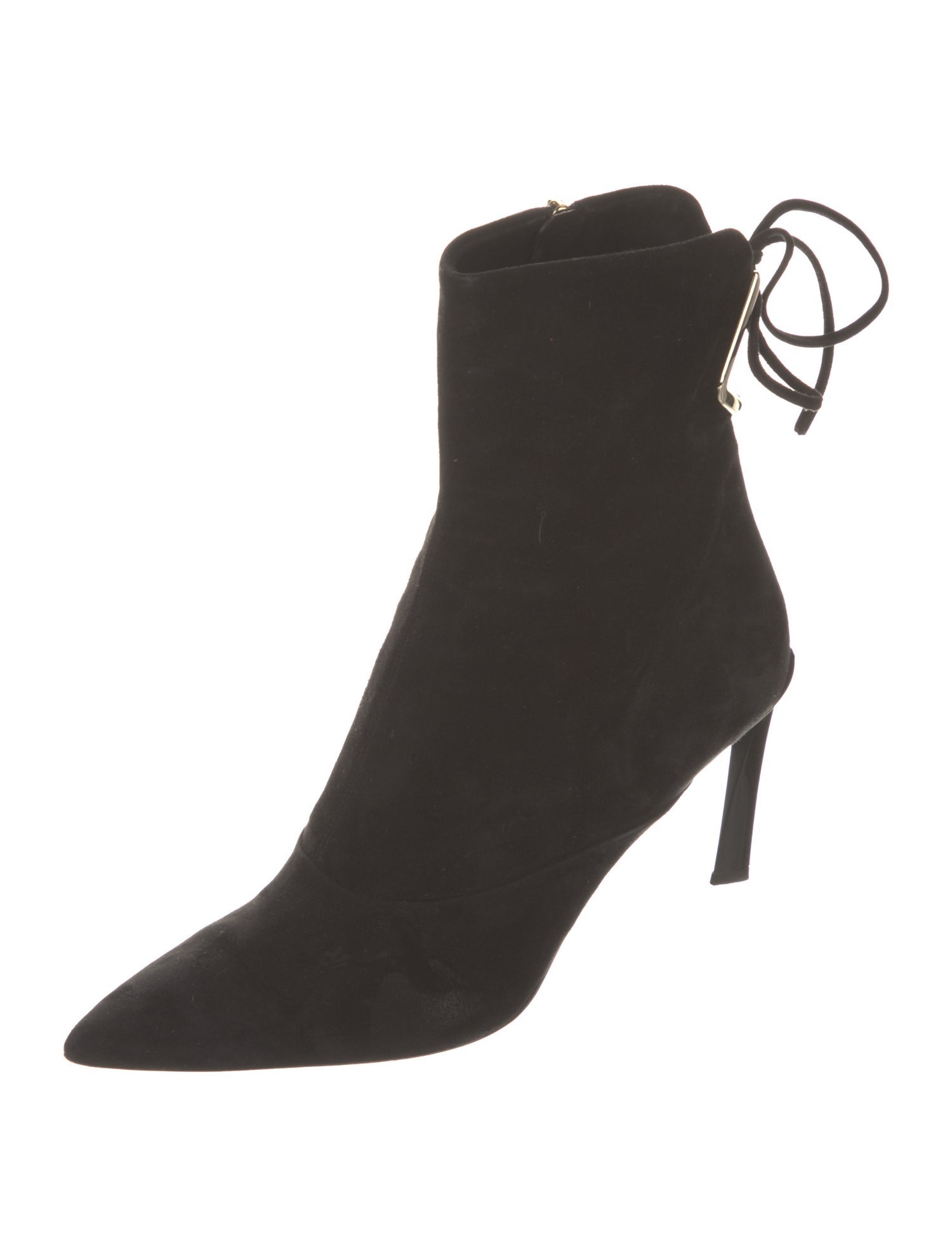 Lanvin Suede Lace-Up Boots