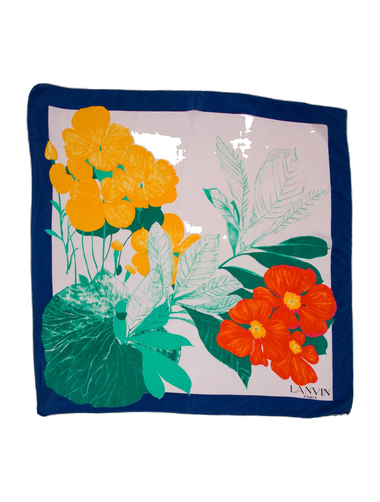 Lanvin Floral Print Scarf