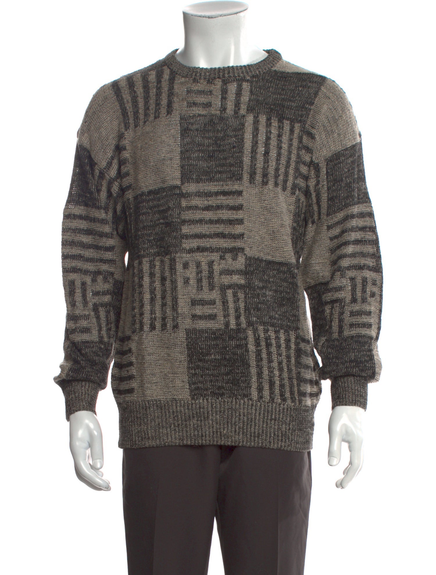 Lanvin Linen Plaid Print Pullover