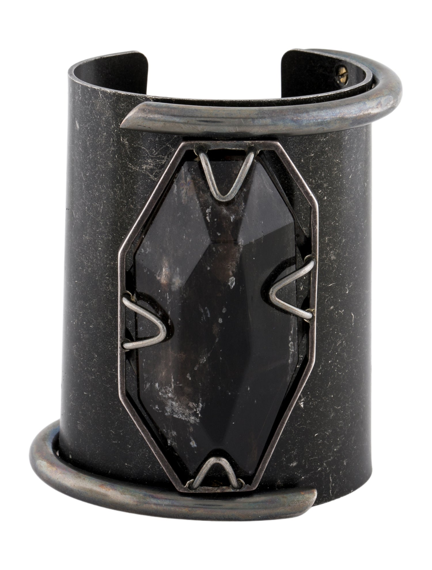 Lanvin Stone Wide Cuff Bracelet