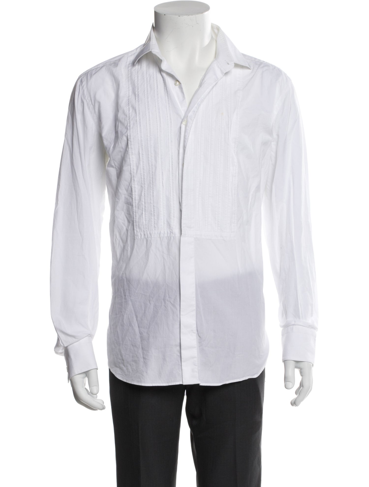Lanvin Long Sleeve Tuxedo Shirt