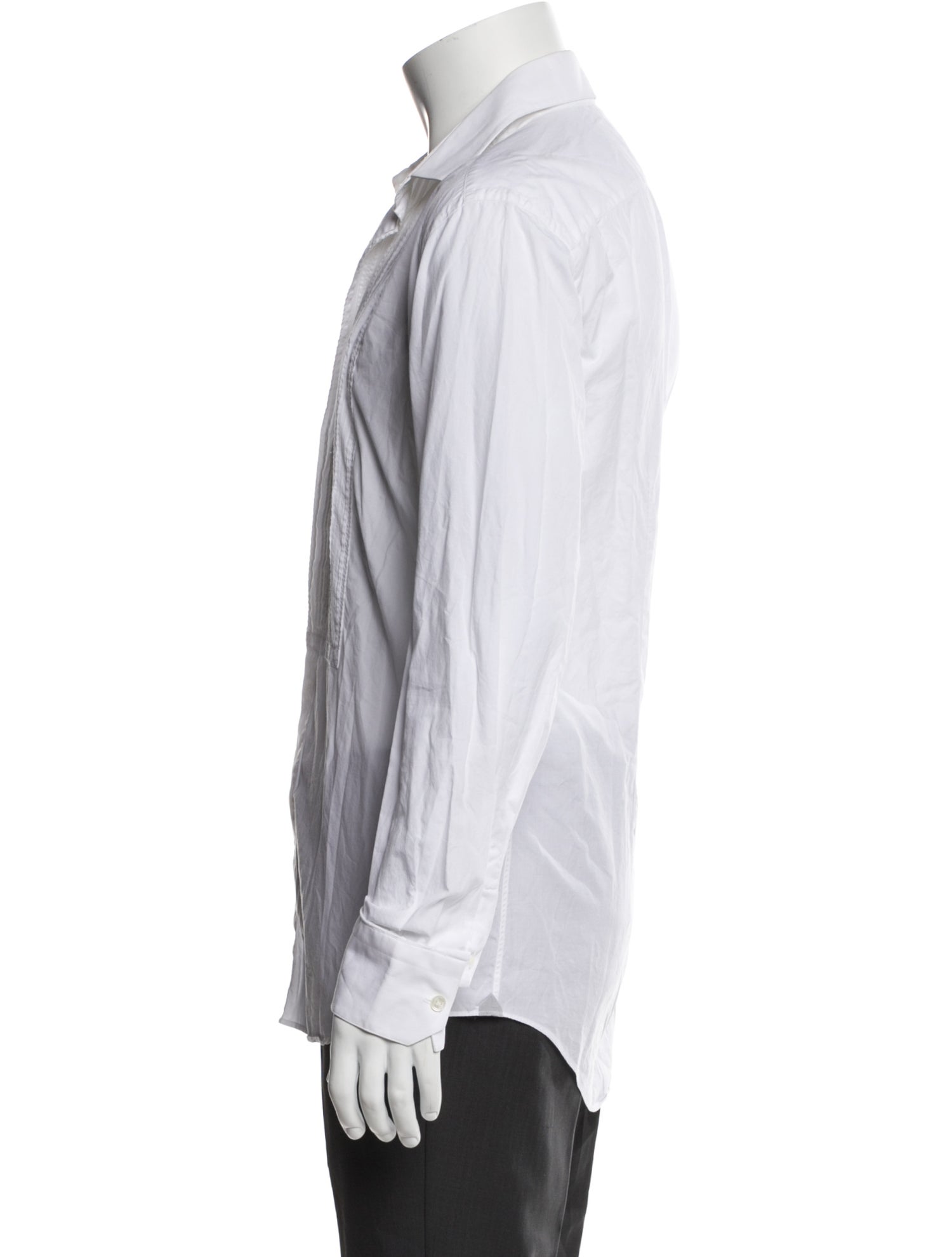 Lanvin Long Sleeve Tuxedo Shirt
