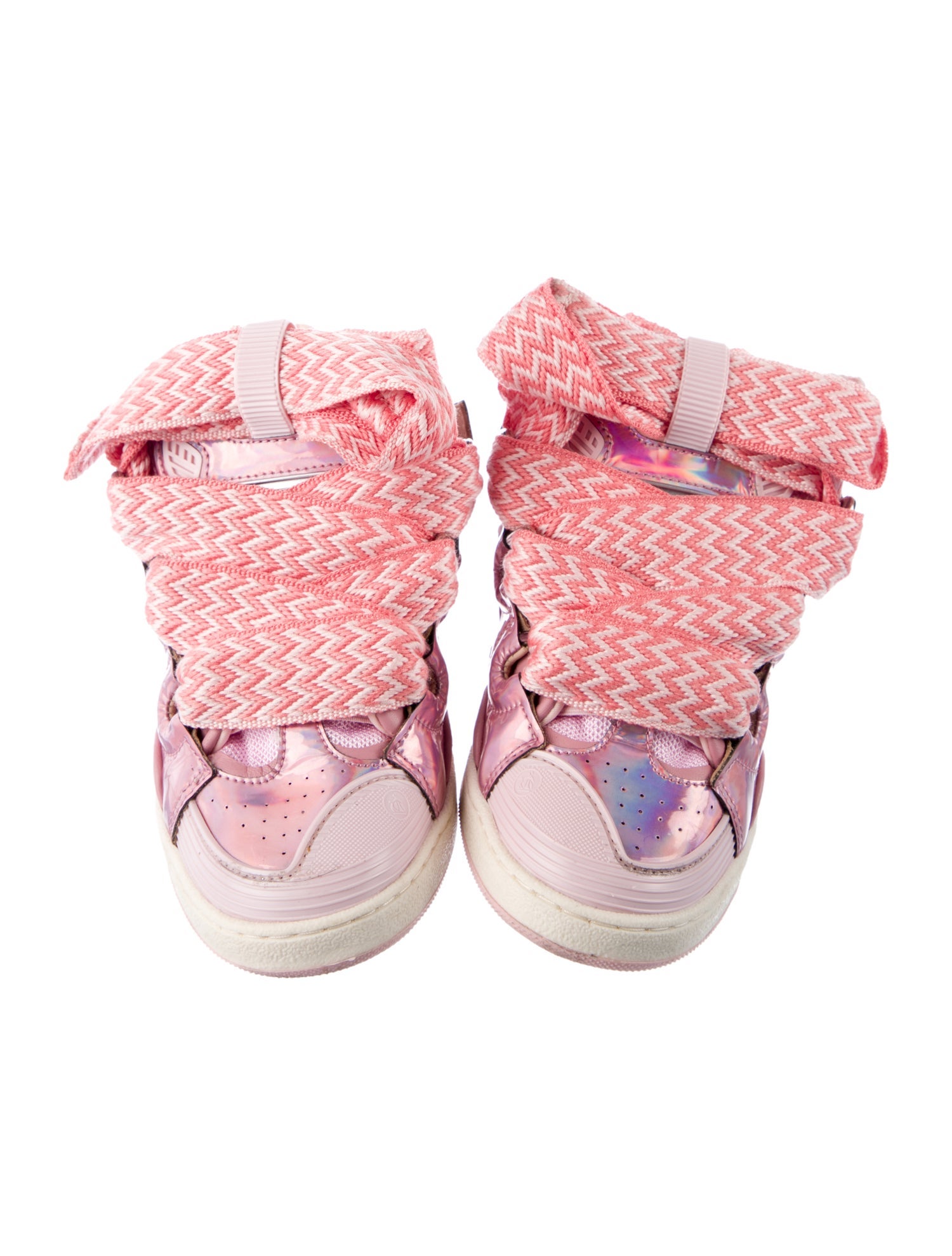 Lanvin Girls' Curb Leather Sneakers