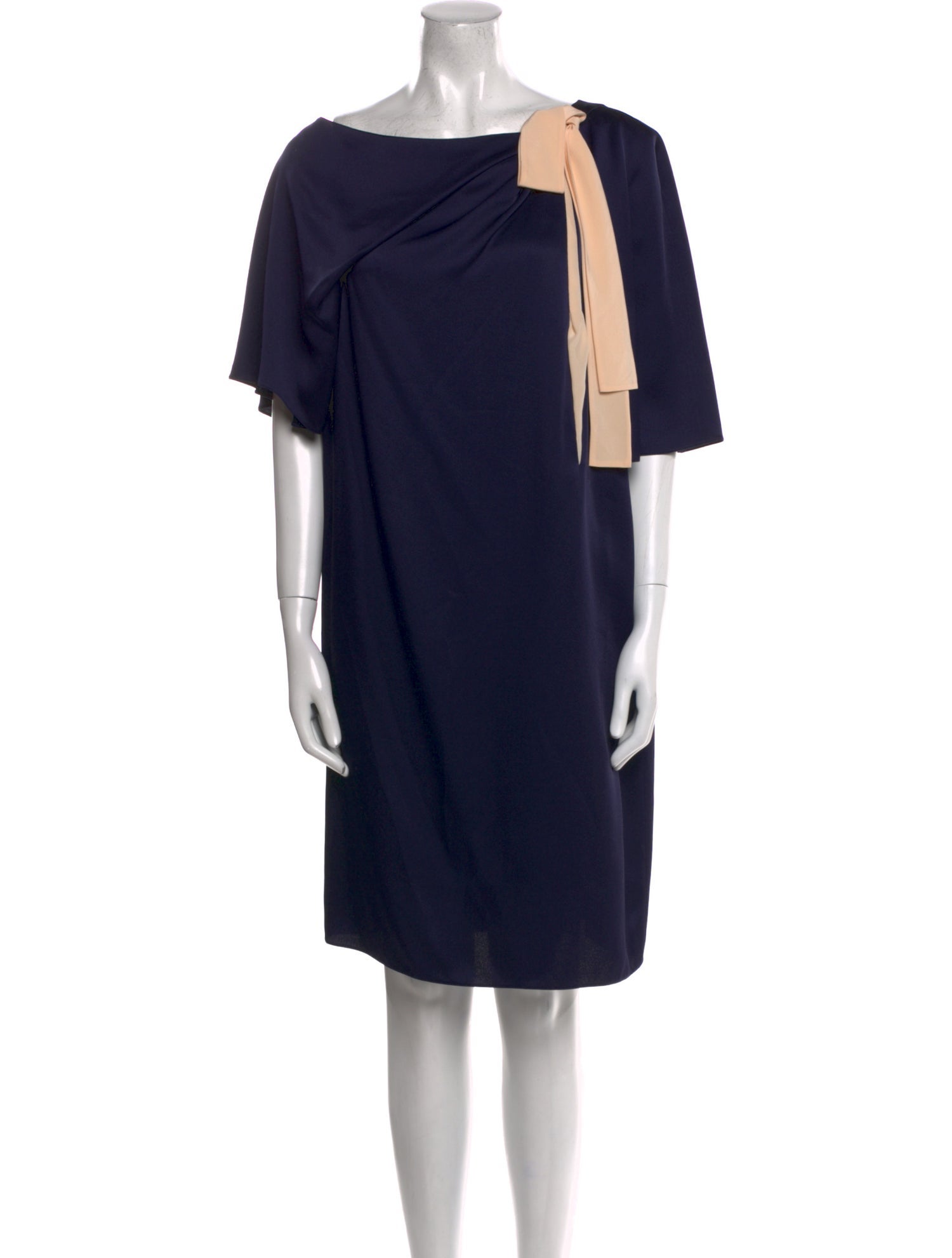 Lanvin Bateau Neckline Mini Dress