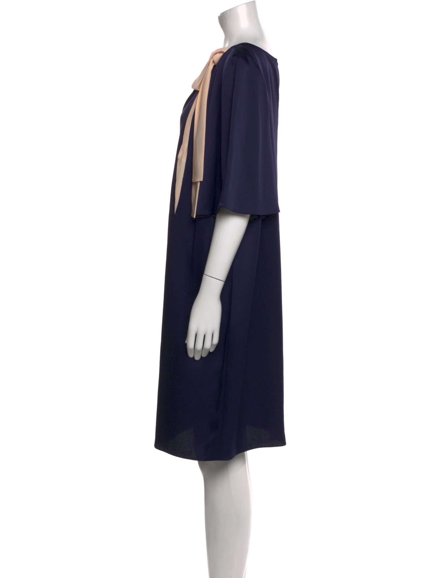 Lanvin Bateau Neckline Mini Dress