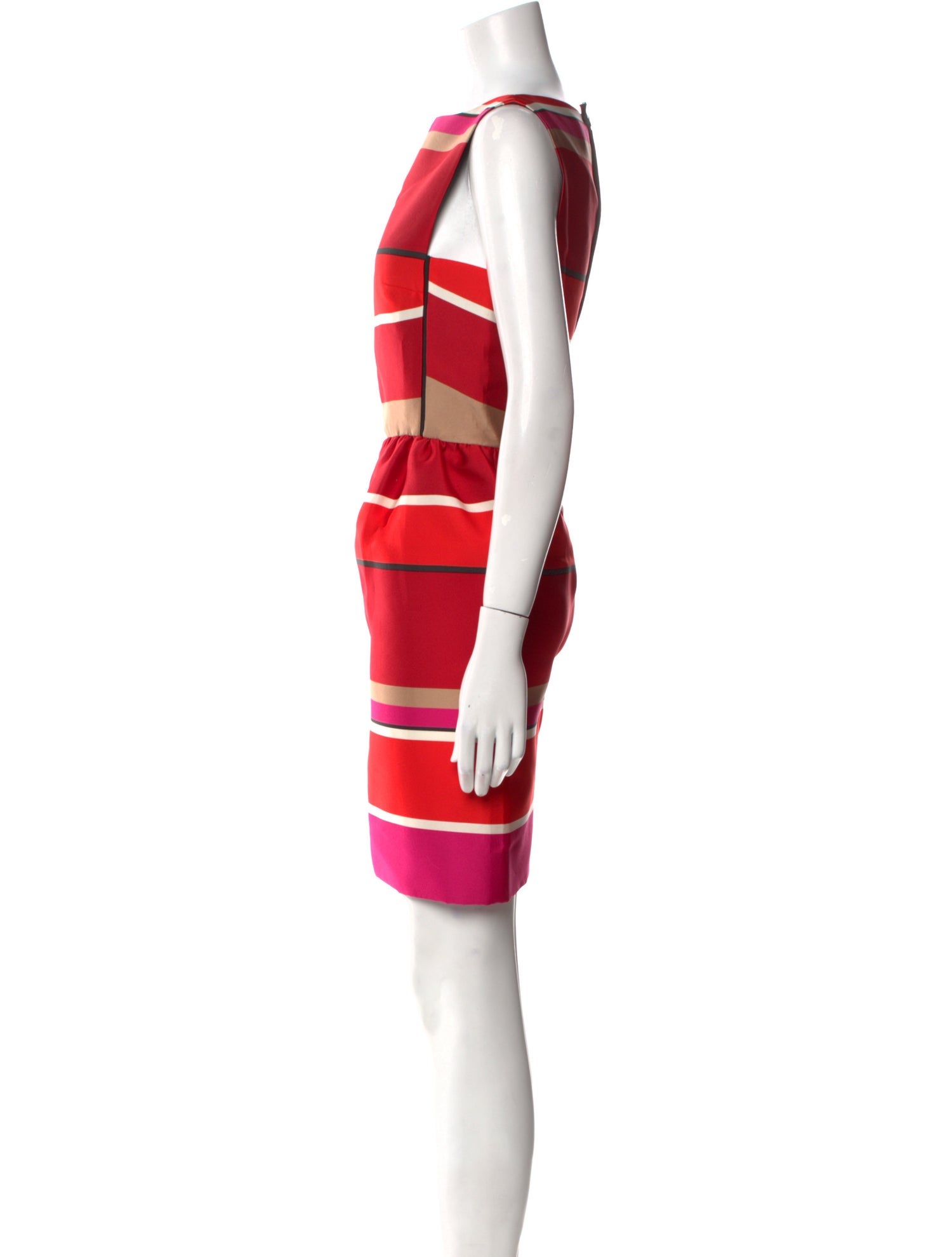 Lanvin Striped Mini Dress