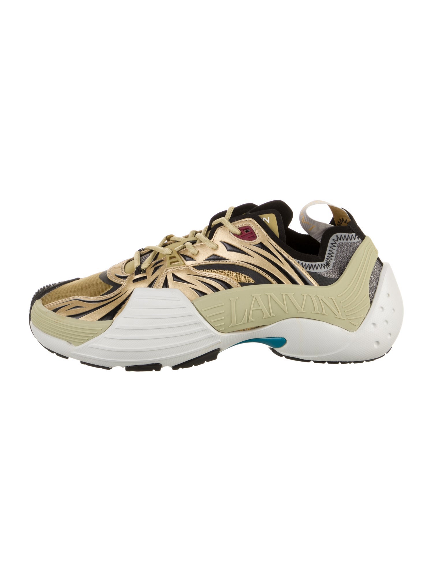 Lanvin Striped Sneakers