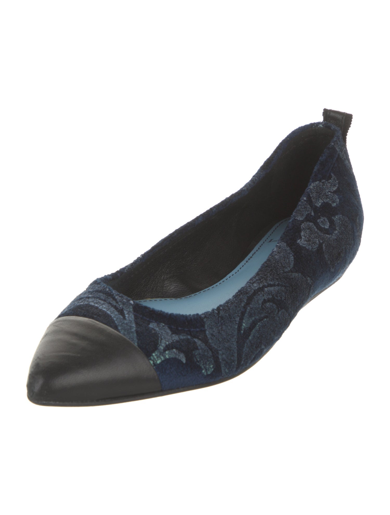 Lanvin Velvet Printed Ballet Flats