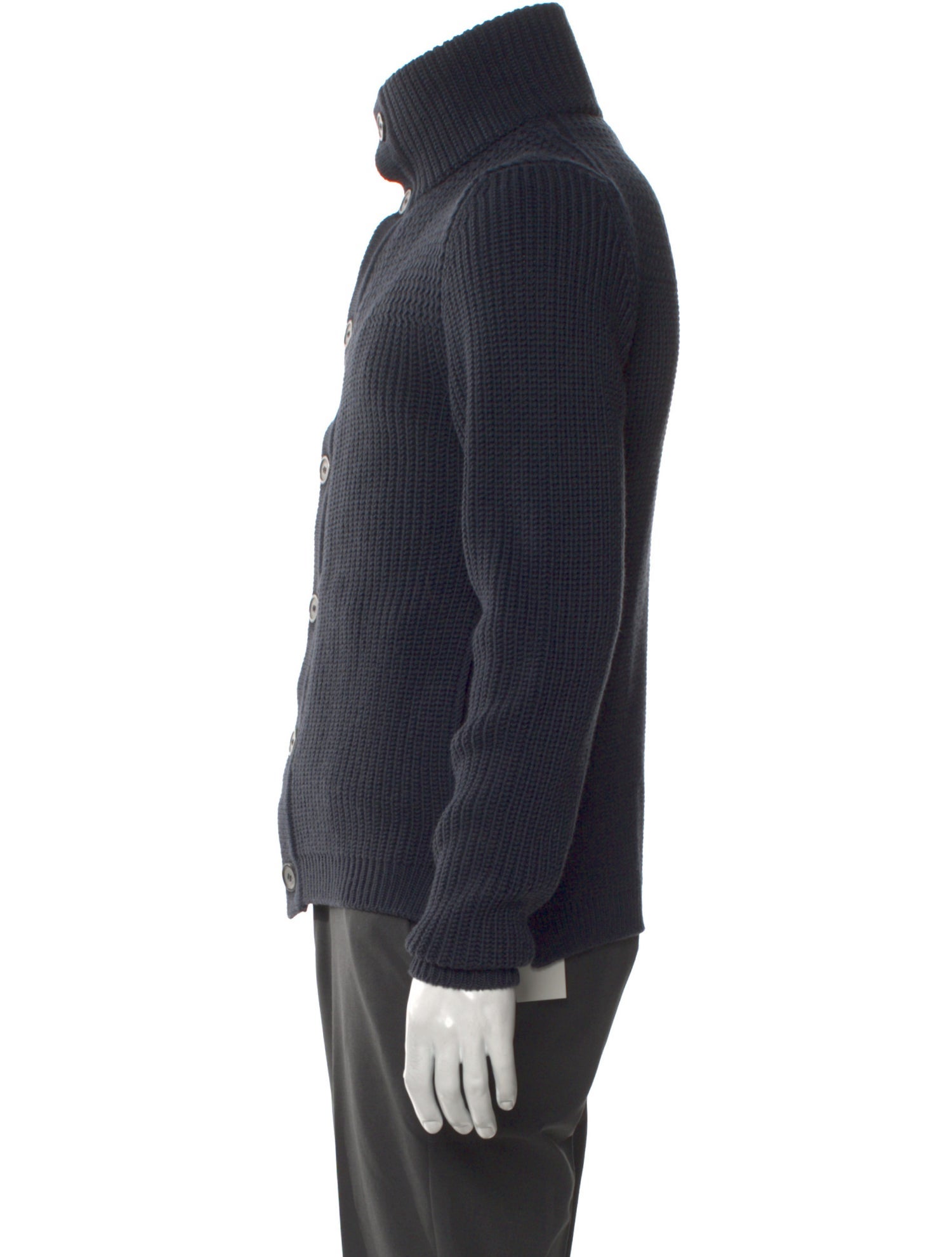 Lanvin Merino Wool Turtleneck Cardigan