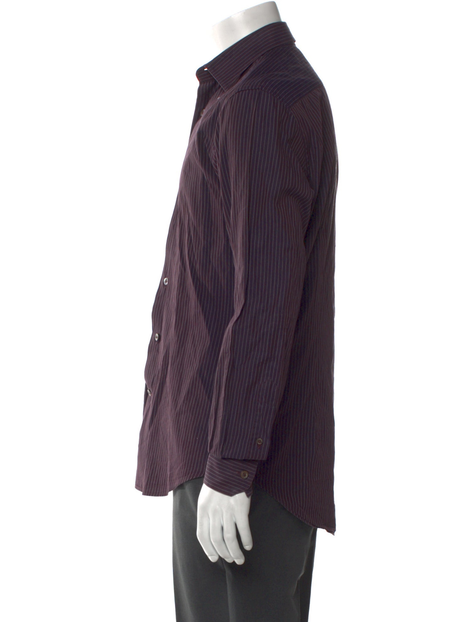 Lanvin Striped Long Sleeve Shirt