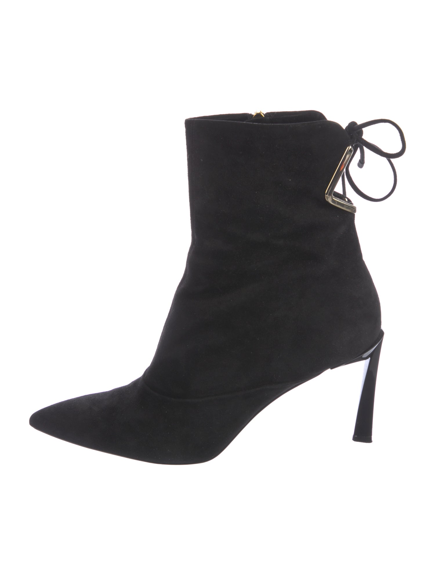 Lanvin Suede Lace-Up Boots
