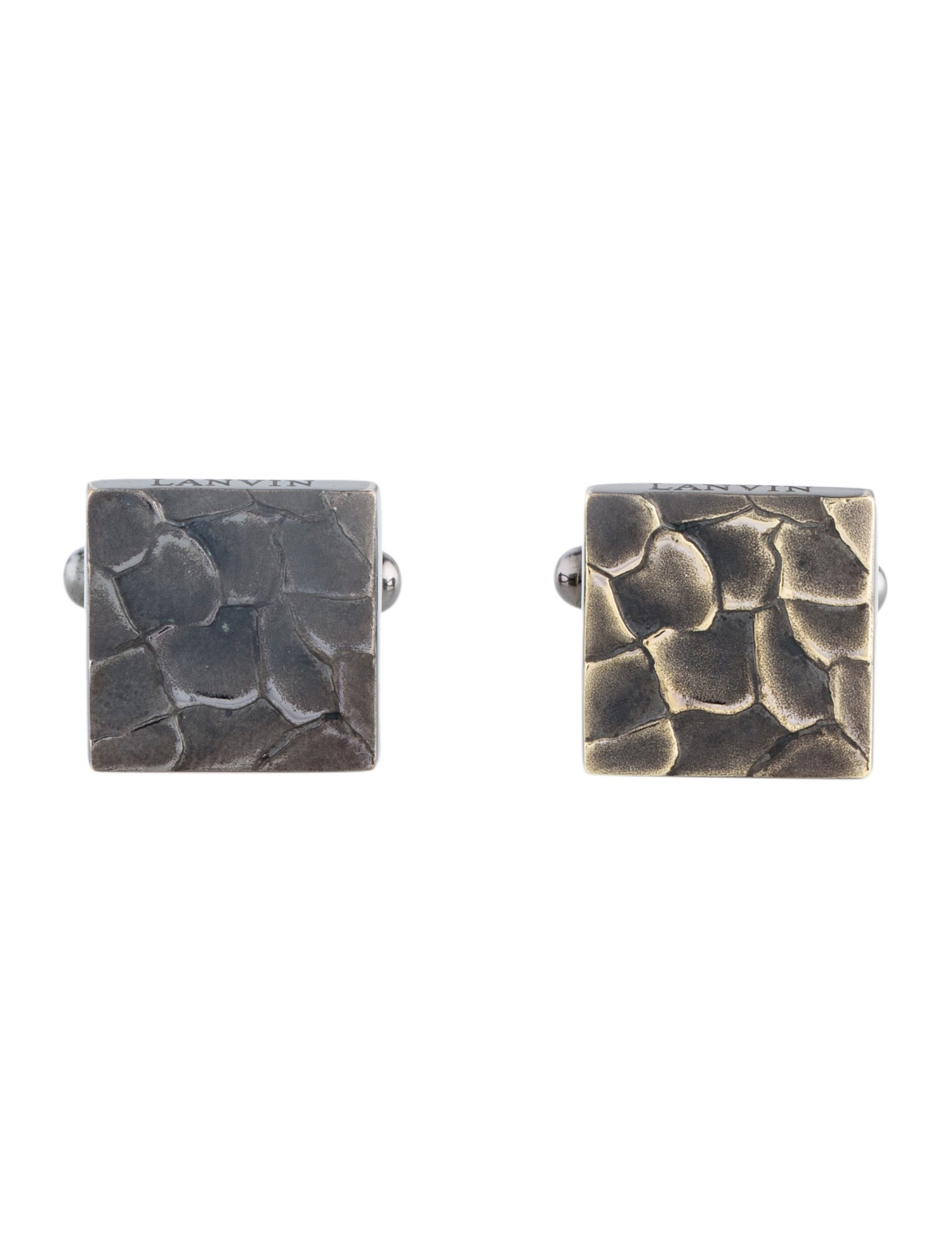 Lanvin Textured Square Cufflinks