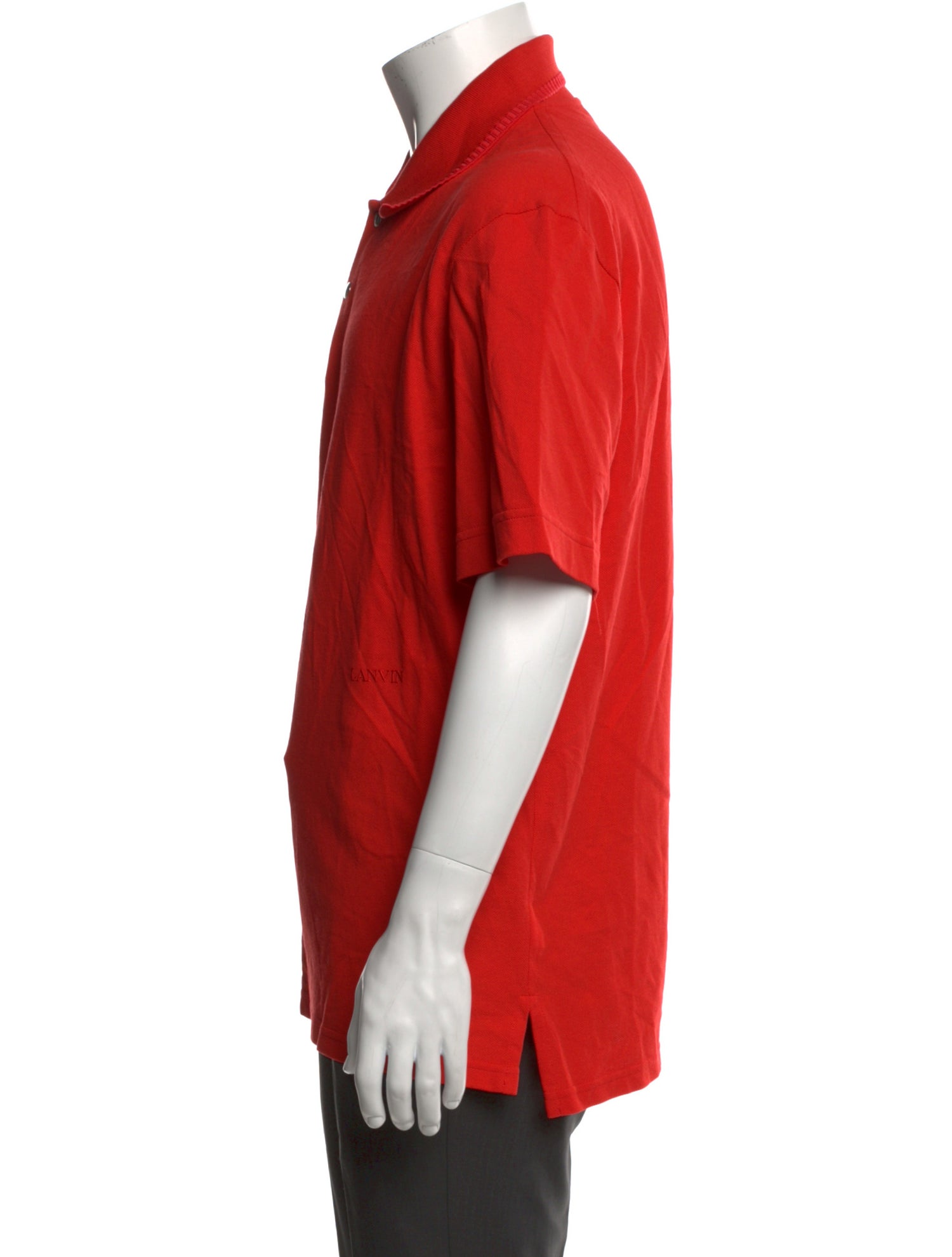 Lanvin Crew Neck Short Sleeve Polo Shirt