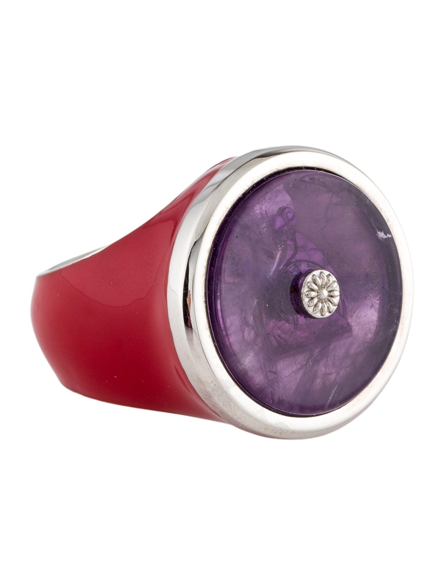 Lanvin Enamel Cocktail Ring