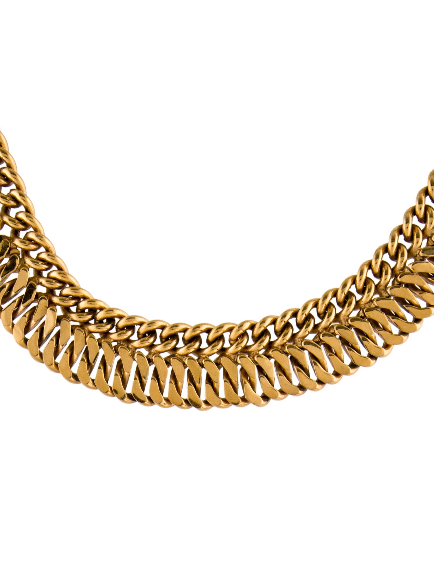 Lanvin Curb Link Collar Necklace